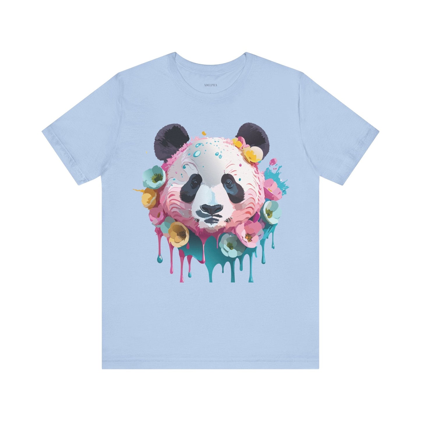 Panda Graphic Unisex 100 Cotton Vintage Art with Animal T-Shirt 6