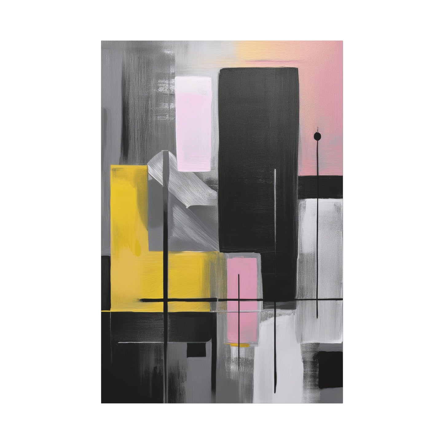Abstract Geometric Painting Print Canvas 20x24,20x30,24x30 24x32,24x36,30x40 32x48,36x48,40x60 Pine-Wood Inner Frame ABS-39