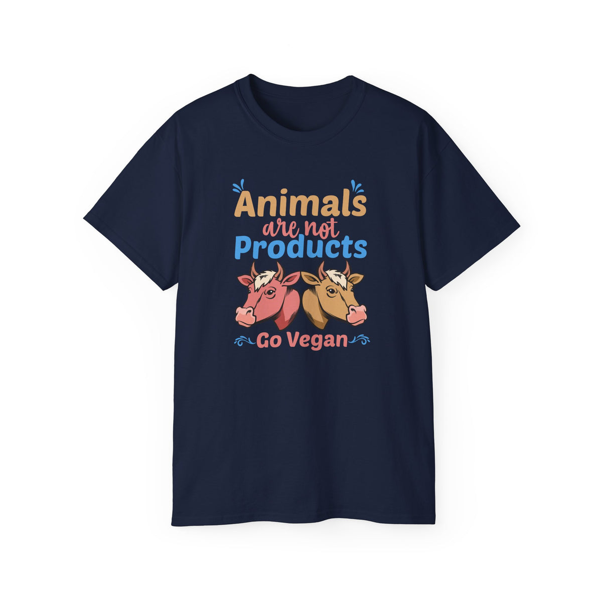 Animals Are Not Products Go Vegan T-Shirt | Vegan Animal Rights Tee