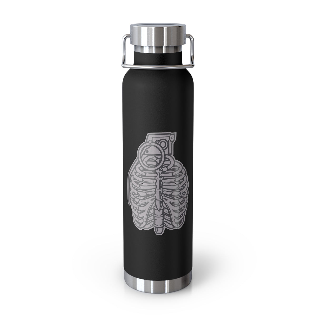 22oz Copper Insulated Water Bottle with Cartoon Design - CV90