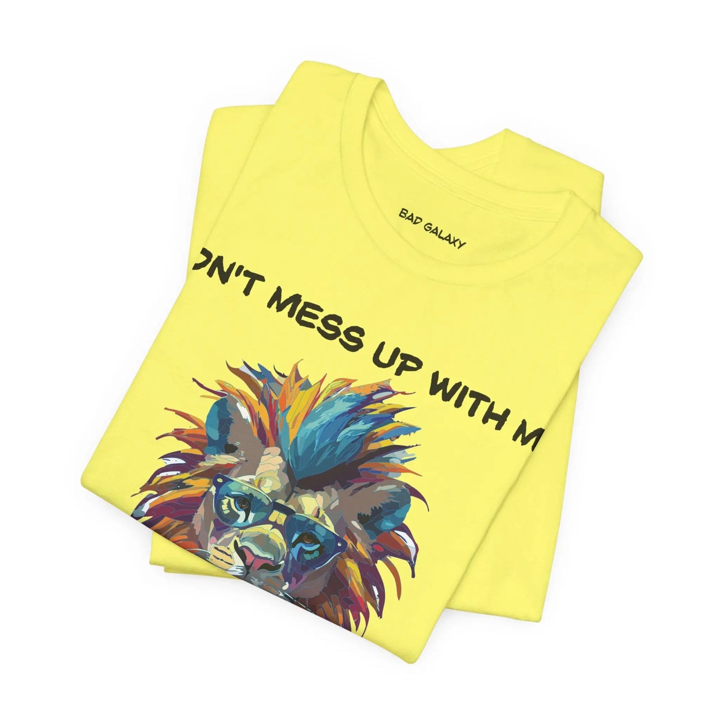 Bad Galaxy Animal T Shirt 100 Percent Cotton Eco Friendly Ink USA Printed Durable Stitching