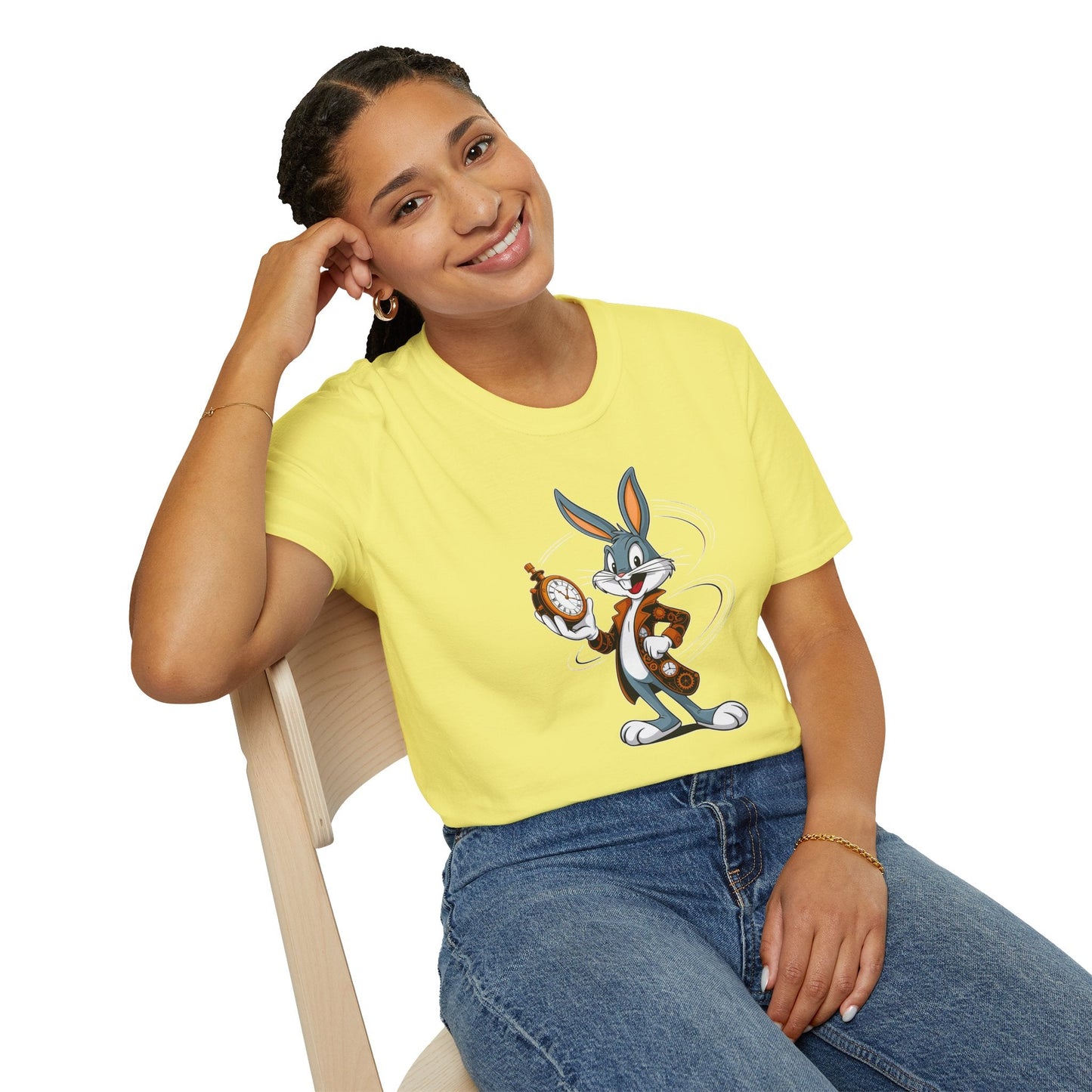 Bugs Bunny T Shirt Unisex Gildan Softstyle Graphic Cartoon Tee For Fans Of Looney Tunes