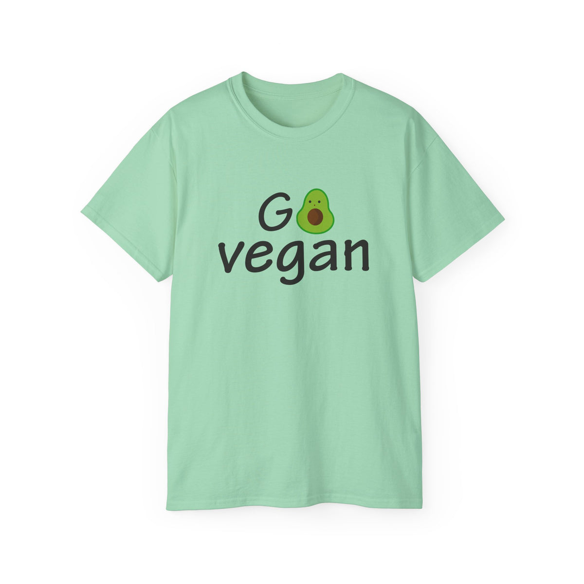 Go Vegan avocado graphic T-Shirt | plant based tee