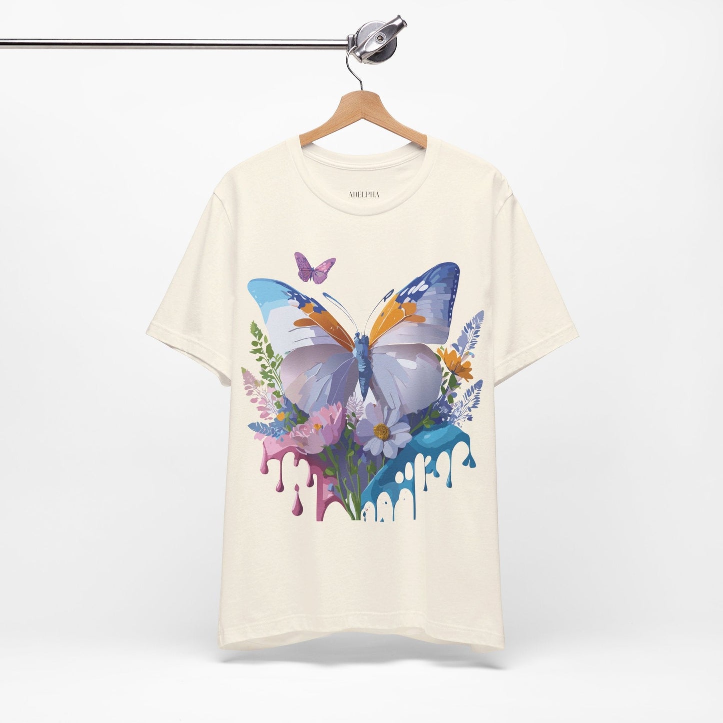 Butterfly Graphic Tee From Adelpha Vintage Artwork Unisex Short Sleeve Shirt