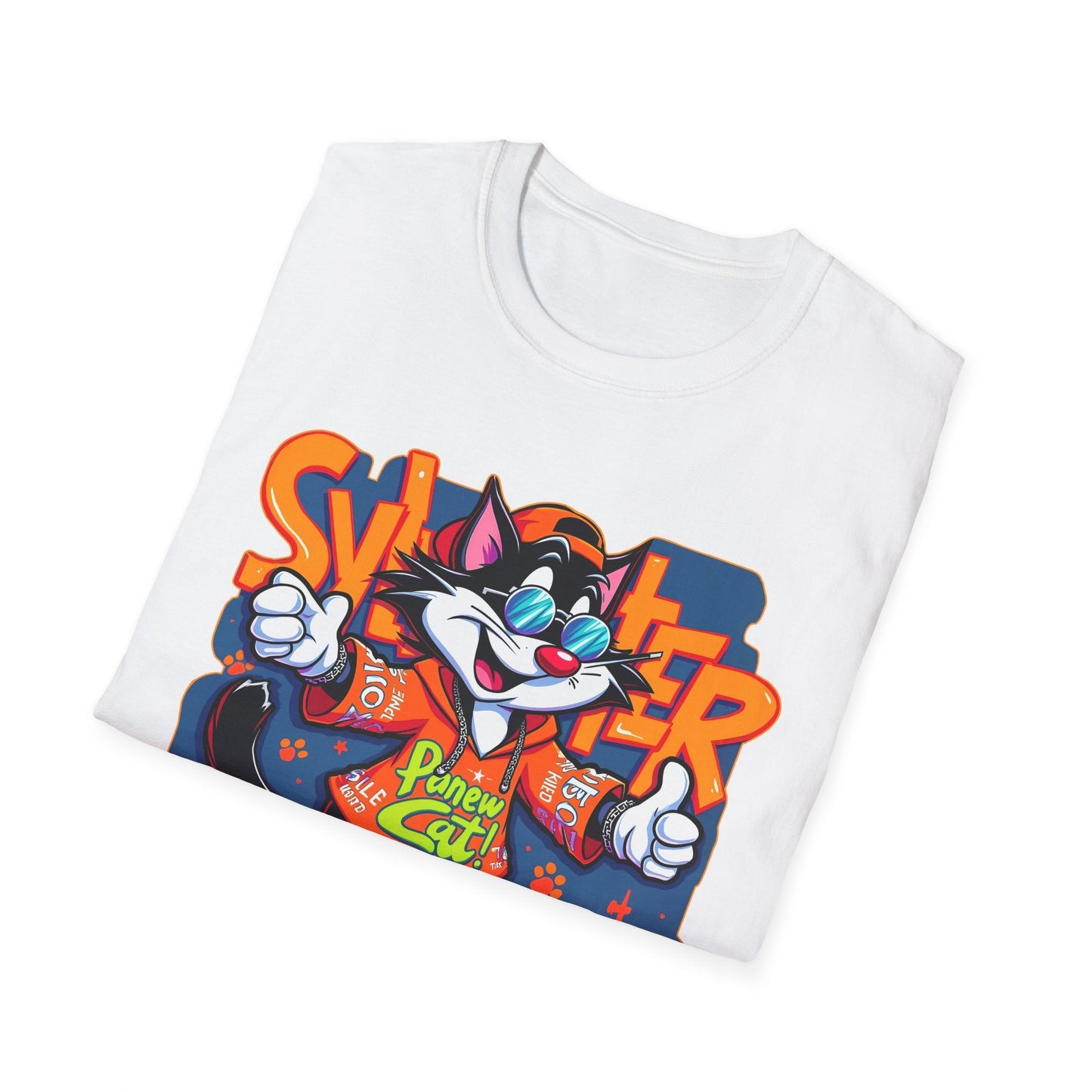 Funny Cartoon Animals Tee Shirt Unisex Gildan Softstyle 64000 Graphic Cartoon Tee