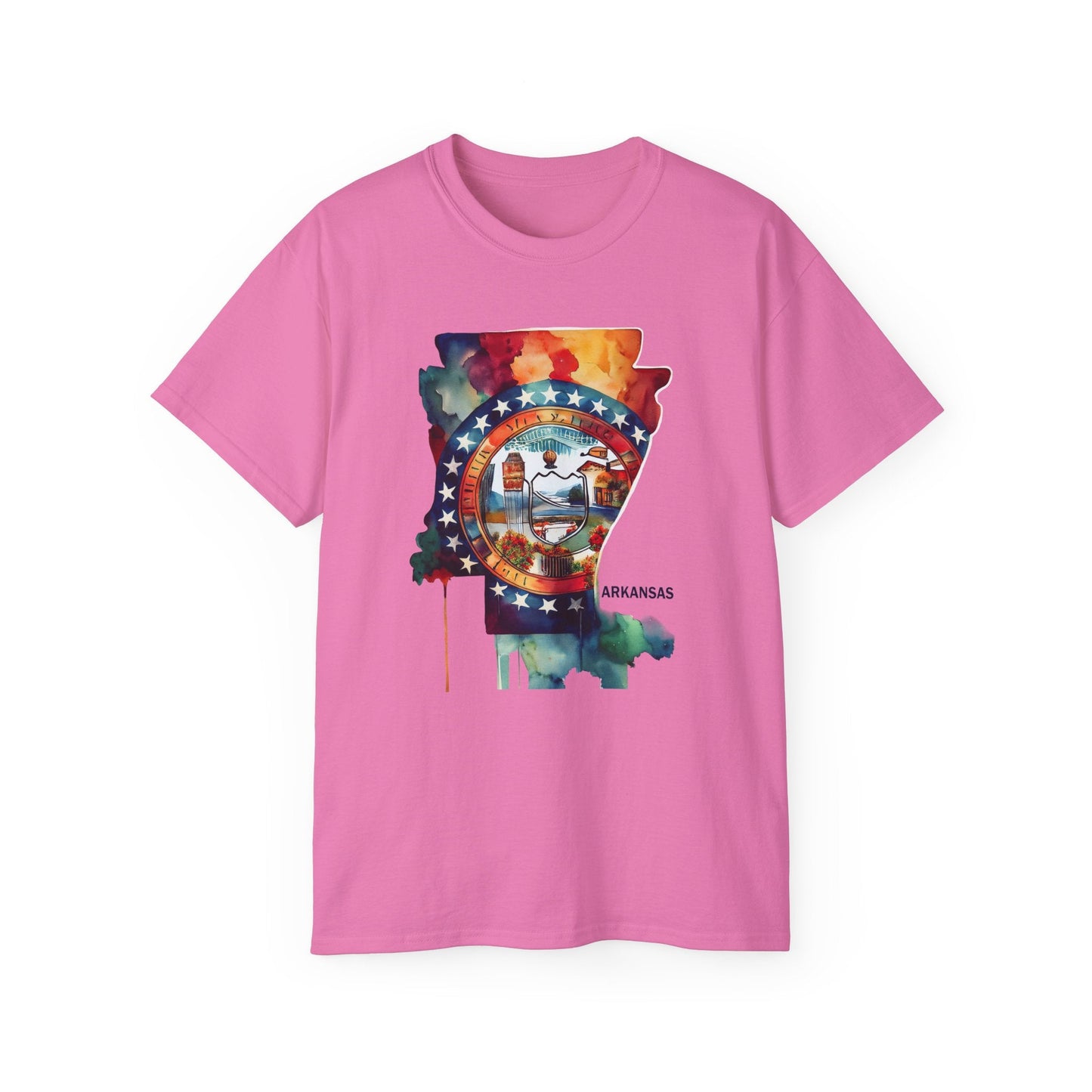 Arkansas Graphic Unisex Cotton T‑Shirt 1