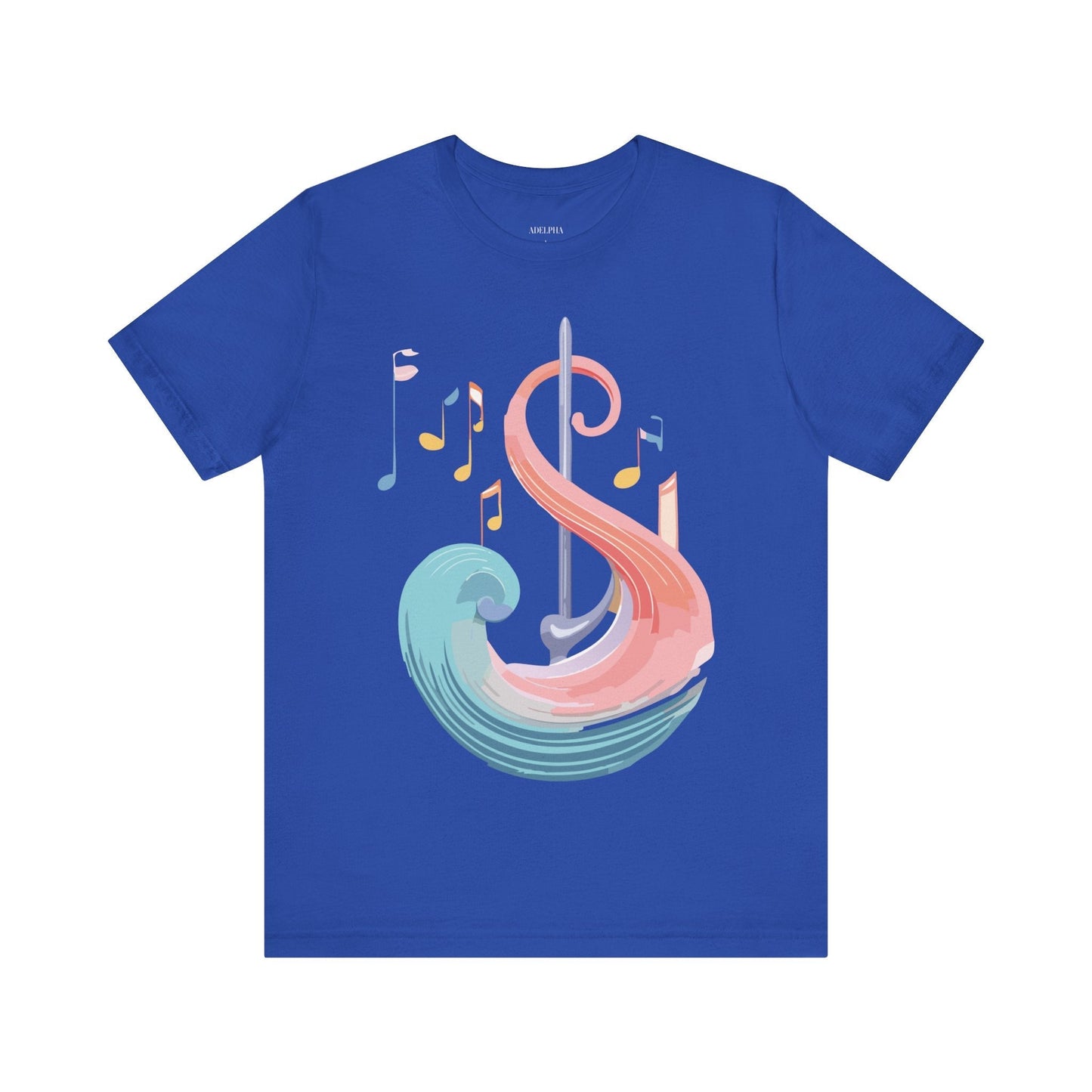 Music T Shirt Graphic Tee Unisex Short Sleeve Adelpha Vintage Inspired Artwork Art Design