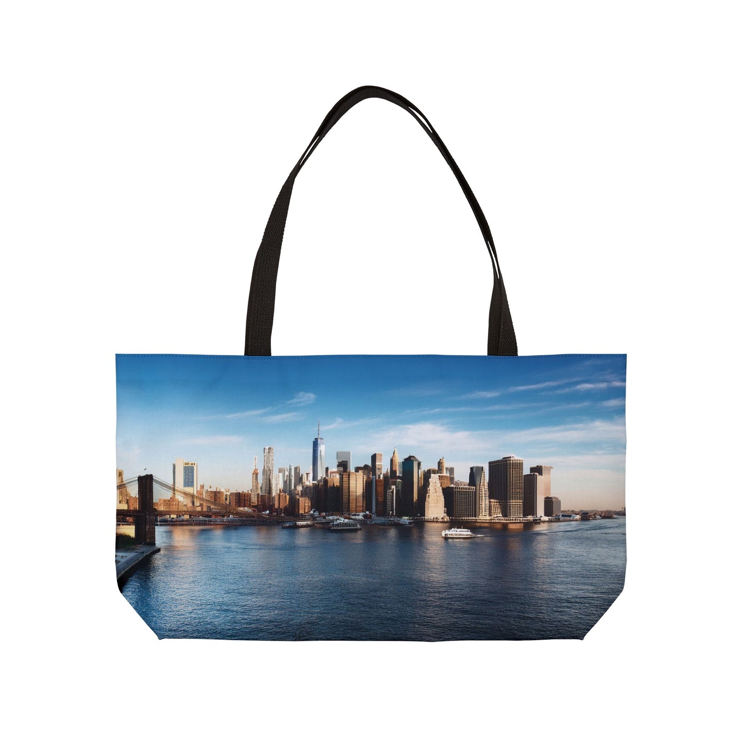 New York Print Bag High-Quality 100% Spun Poly 24x13 Canvas Art Bag C-08