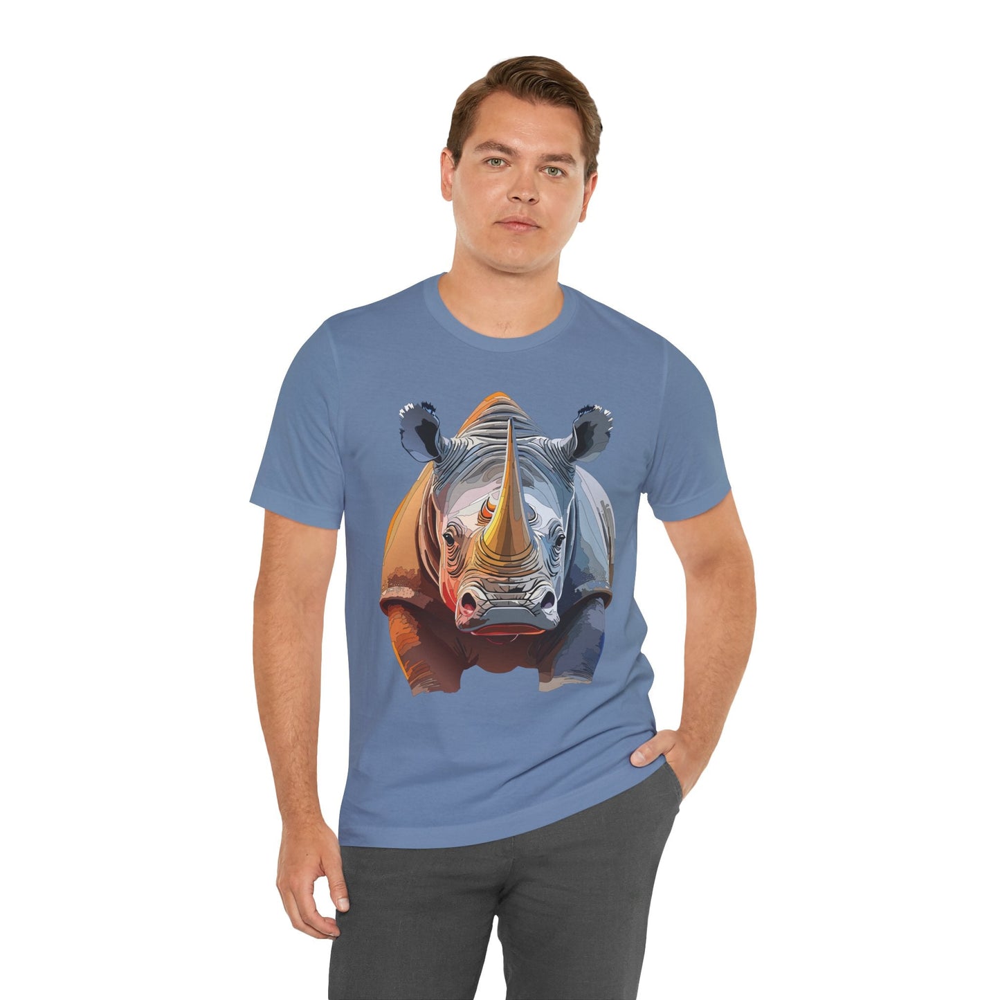 Unisex Animal Graphic Tee Shirt With Art Design Wild Animals Shirt Gildan Softstyle Cotton
