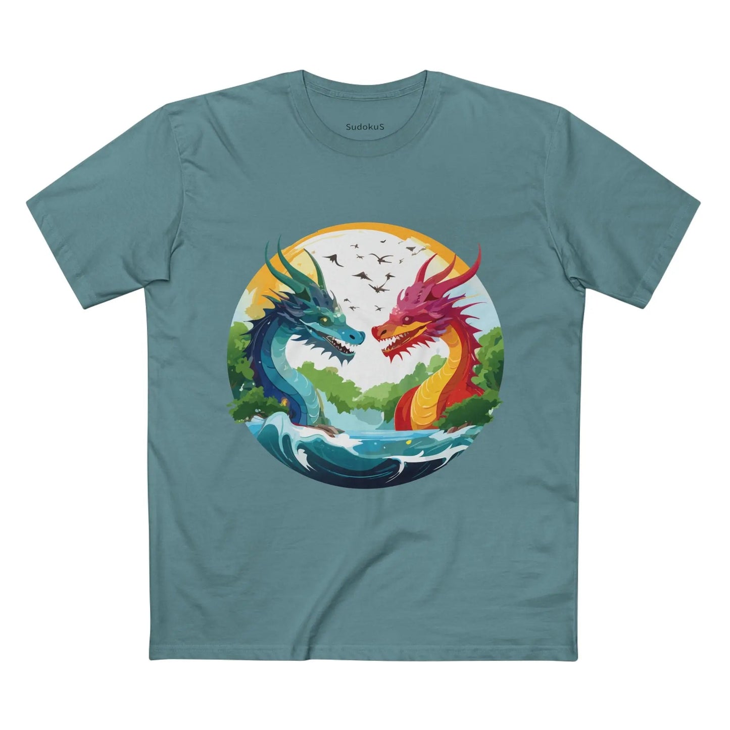 Dragon Graphic Unisex 100 Cotton Staple Tee 18