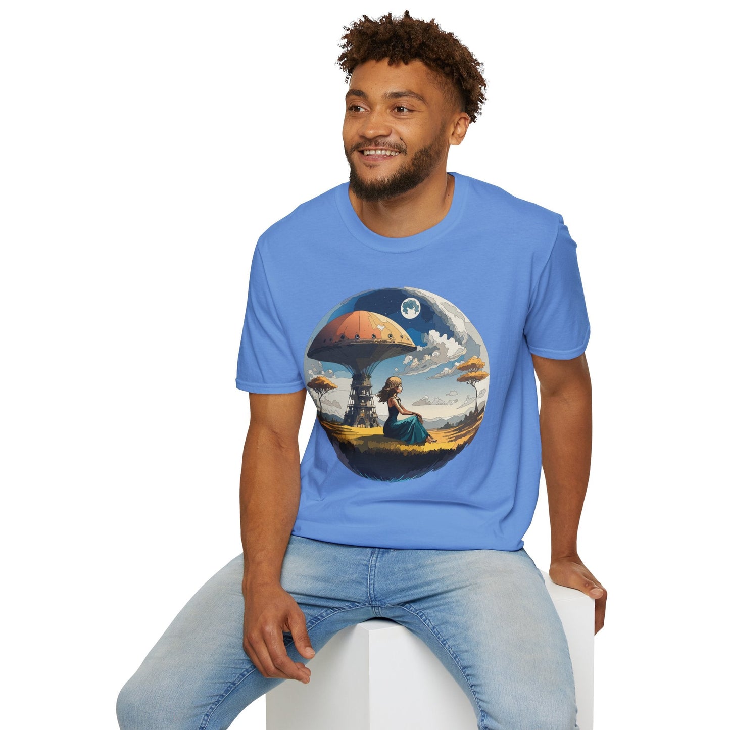 Womens Graphic T Shirts Art Design Shirt Softstyle Short Sleeve Cotton Tee Premium Quality