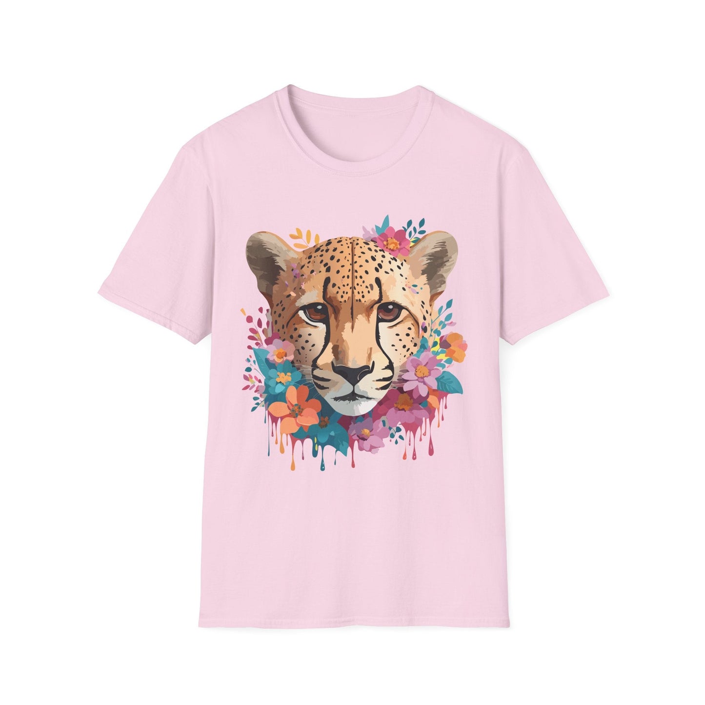 Cheetah Print Unisex Softstyle Tee Gildan 64000 Cotton Short Sleeve Shirt