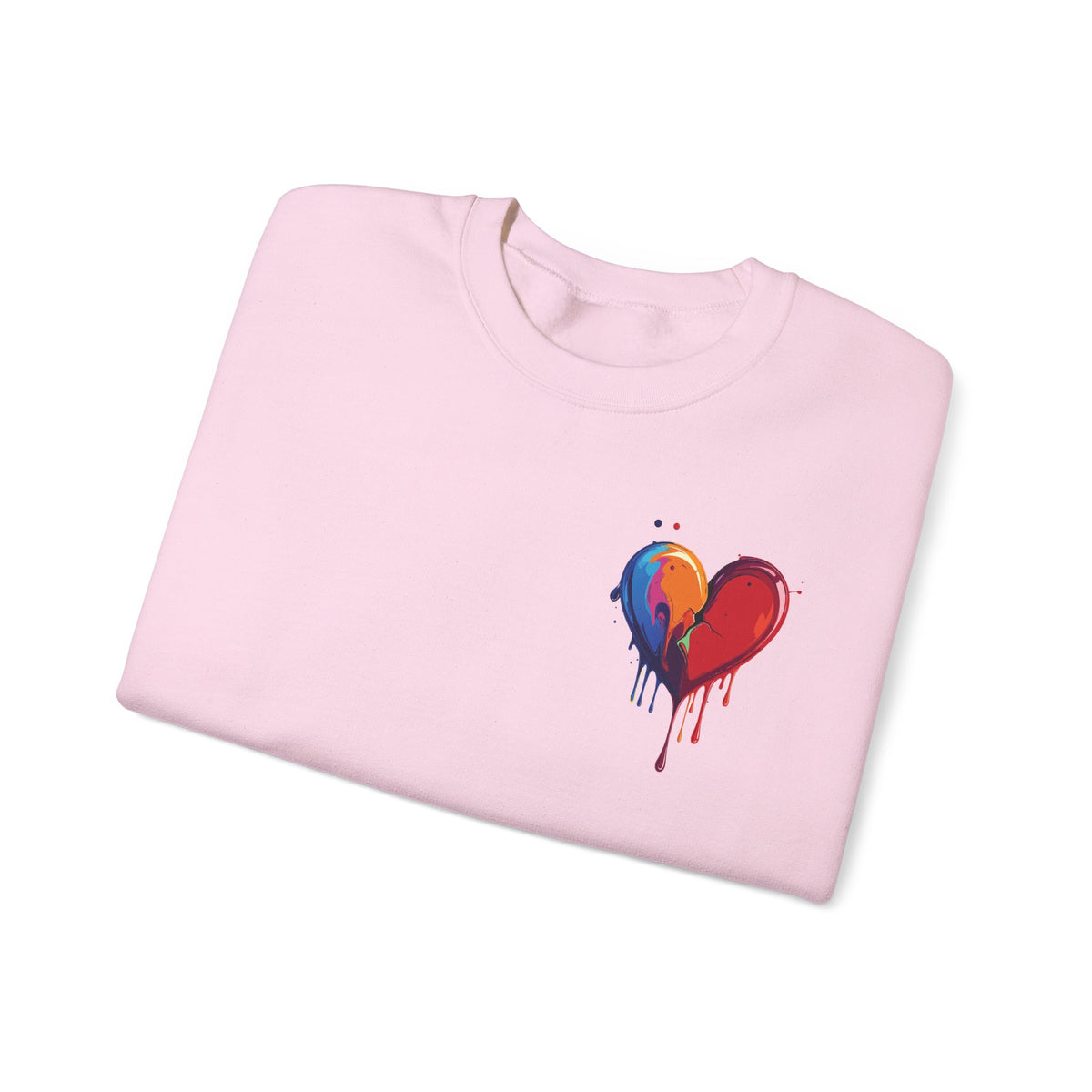Small Bleeding Heart Sweatshirt, Small Heart Sweatshirt, Valentine's Day Sweatshirt, Heart Sweatshirt 117