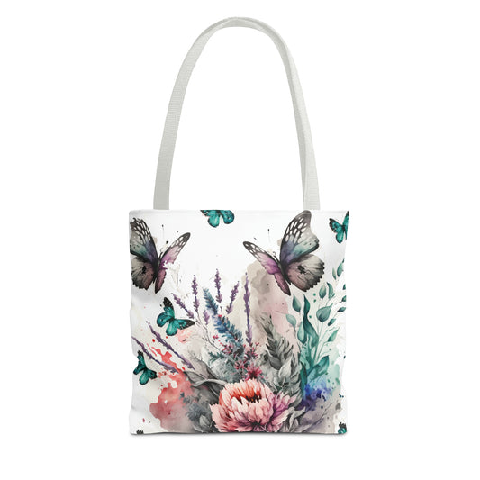 Canvas Bag with Butterfly Prints