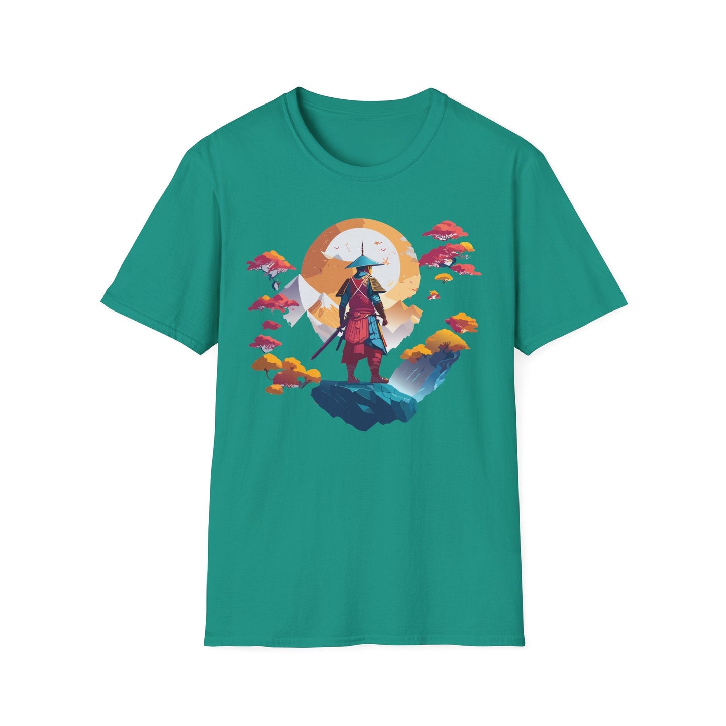 Gildan Softstyle 64000 Samurai T Shirt Unisex Cotton Tee With Samurai Design Relaxed Fit