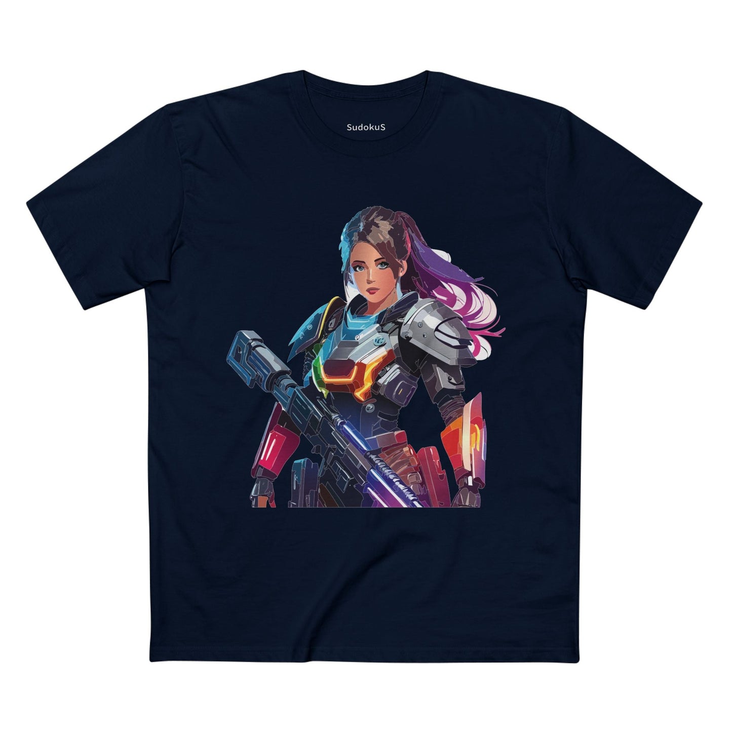 Army-woman Graphic Unisex 100 Cotton Staple Tee 4