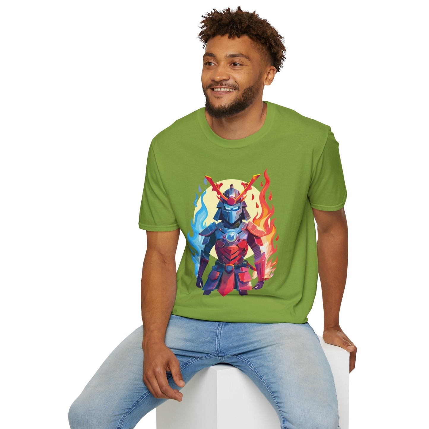 Samurai Shirt Unisex T Shirt Softstyle Ring Spun Cotton Gildan 64000 100 Percent Cotton Tee