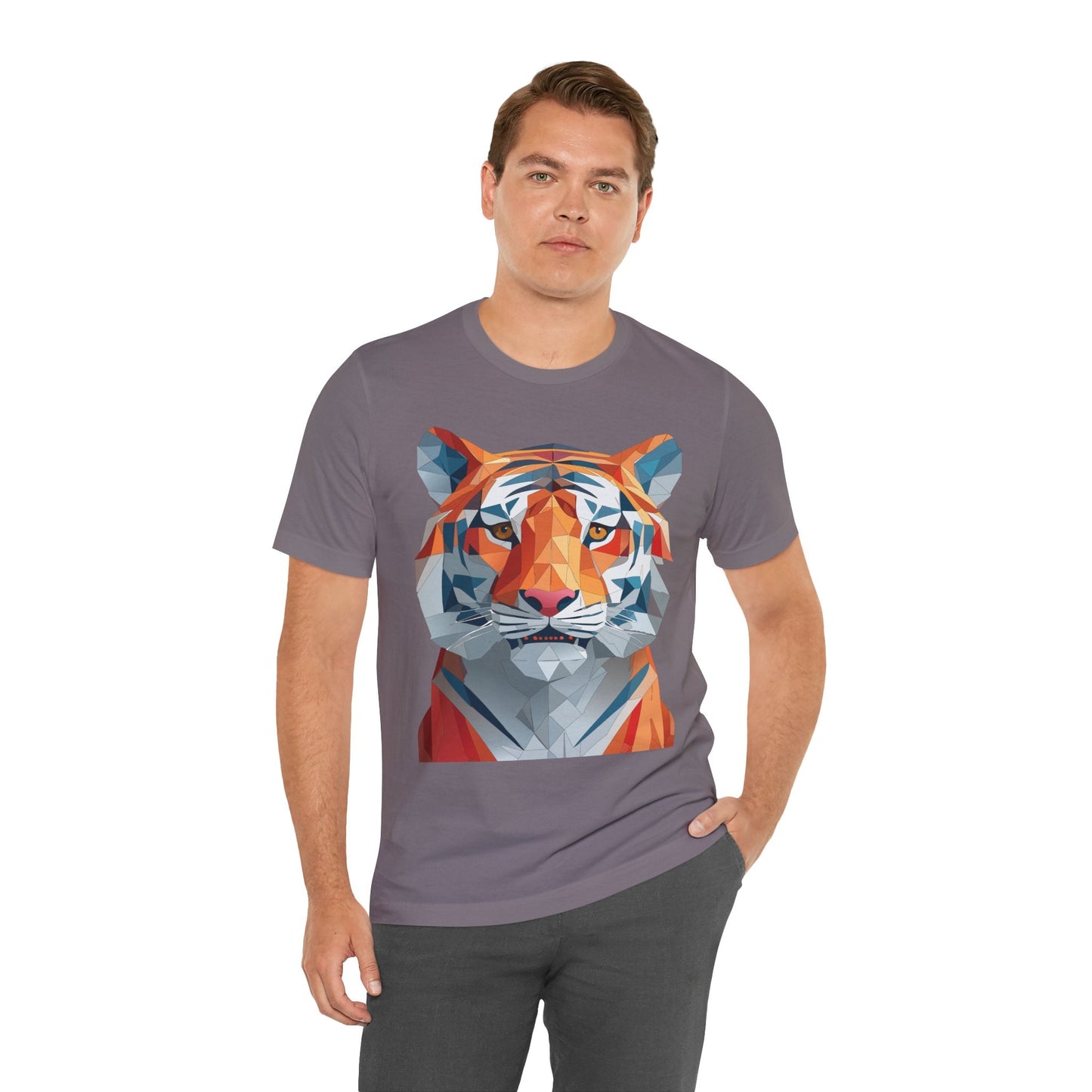 Unisex Animal Shirt With Art Design And Wildlife Theme Short Sleeve Tee For Everyday Wear