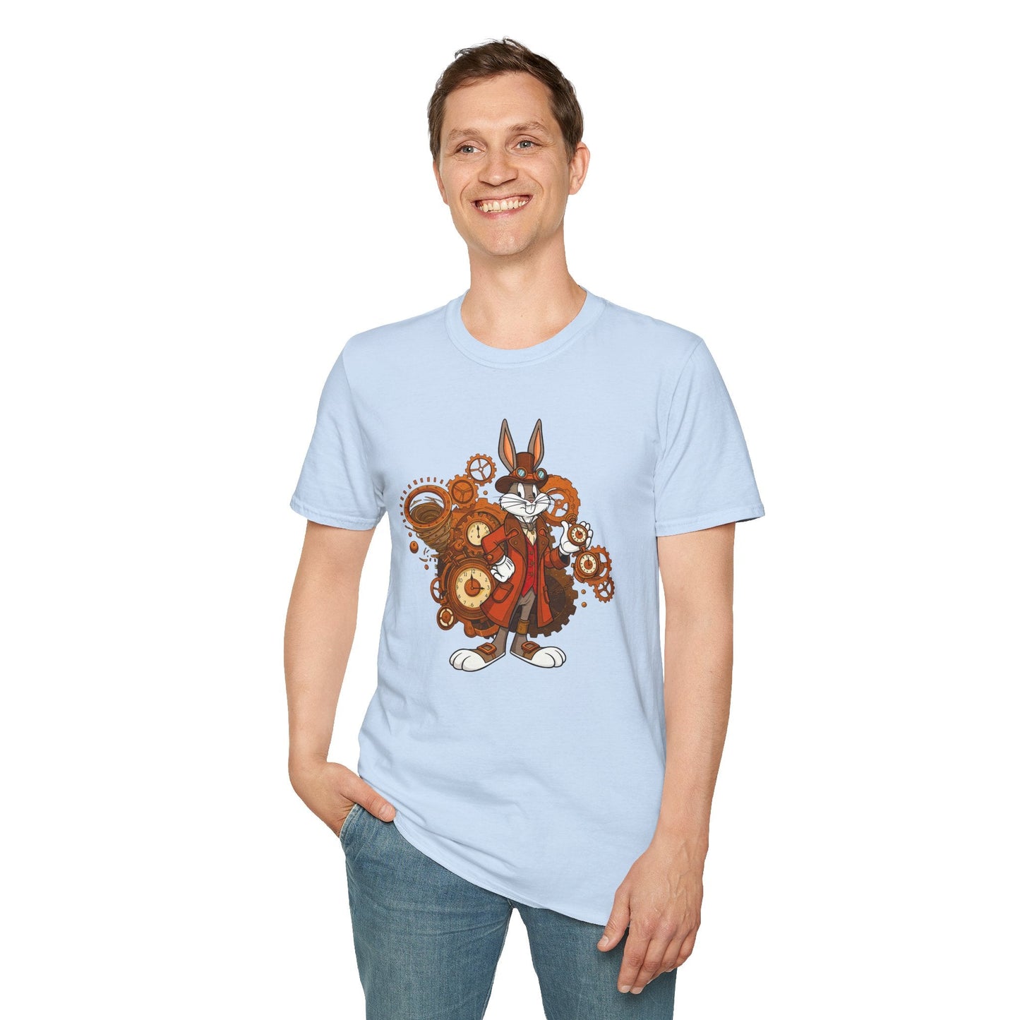 Bugs Bunny T Shirt Cartoon Tee Unisex Softstyle 100 Percent Cotton Gildan 64000 Tee