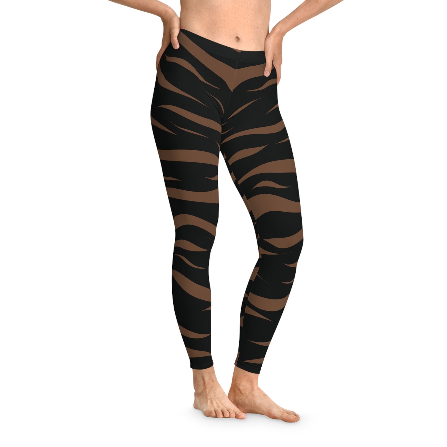 Leggings with animal print