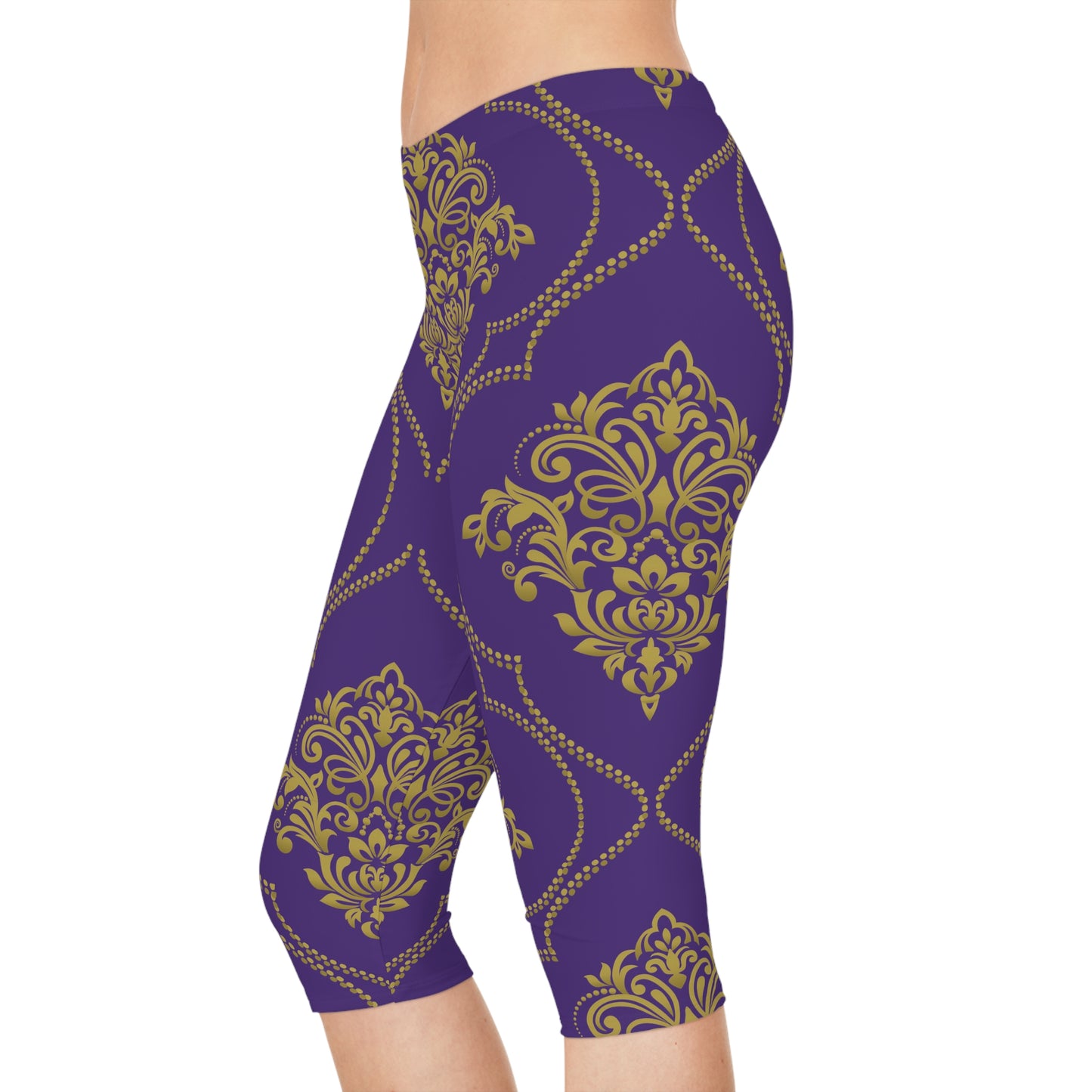 Capri leggings with traditional print