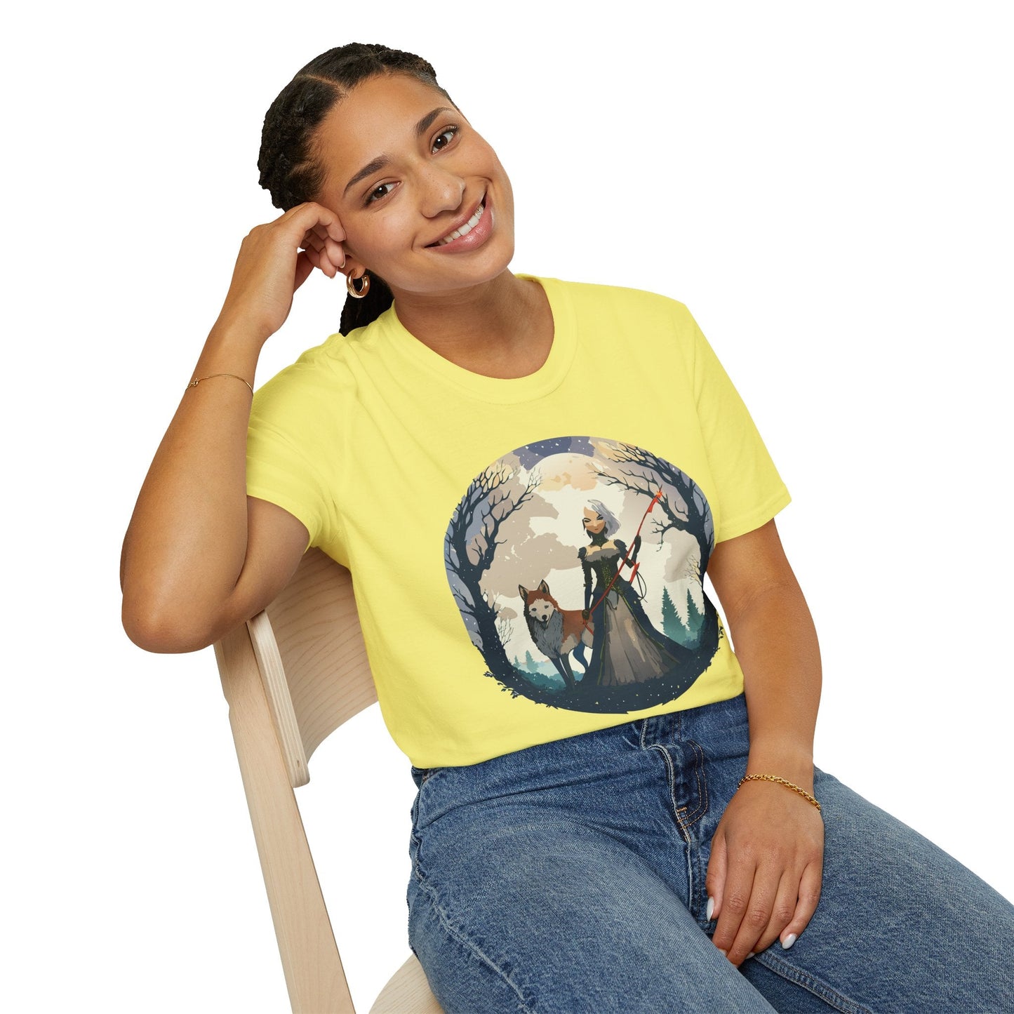Womens Graphic T Shirts Ladies Art Design Tee Unisex Softstyle Cotton Tee Everyday Comfort