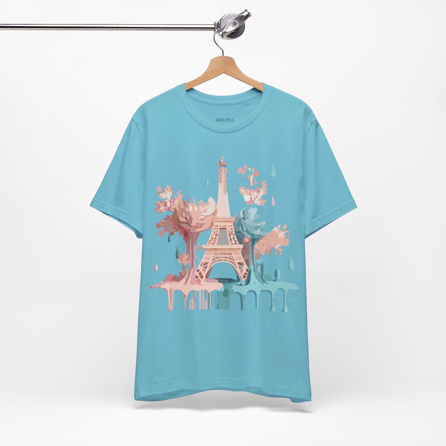 Paris Tourist Shirt Graphic Tee Unisex Vintage Inspired Art Adelpha Premium Quality