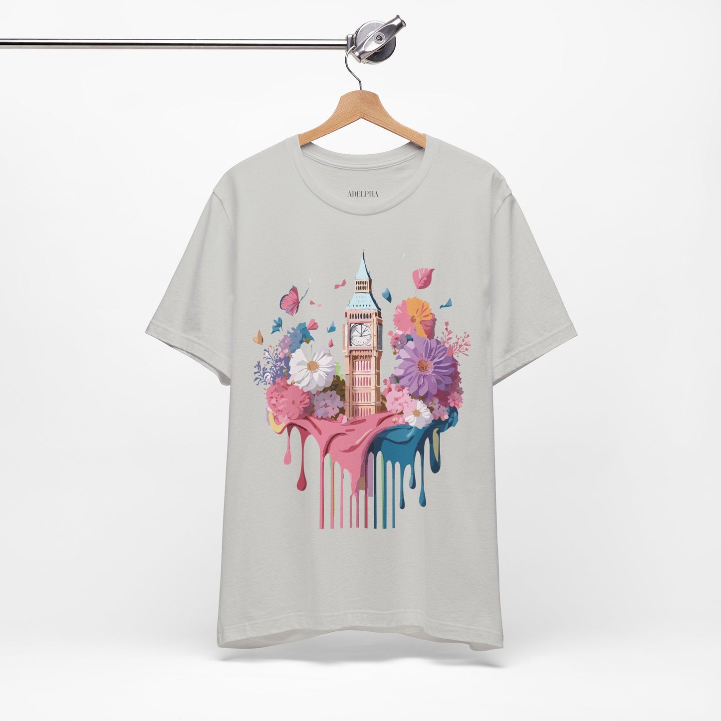 Adelpha London Tourist Unisex Graphic Tee Vintage Inspired Art Design Short Sleeve Shirt