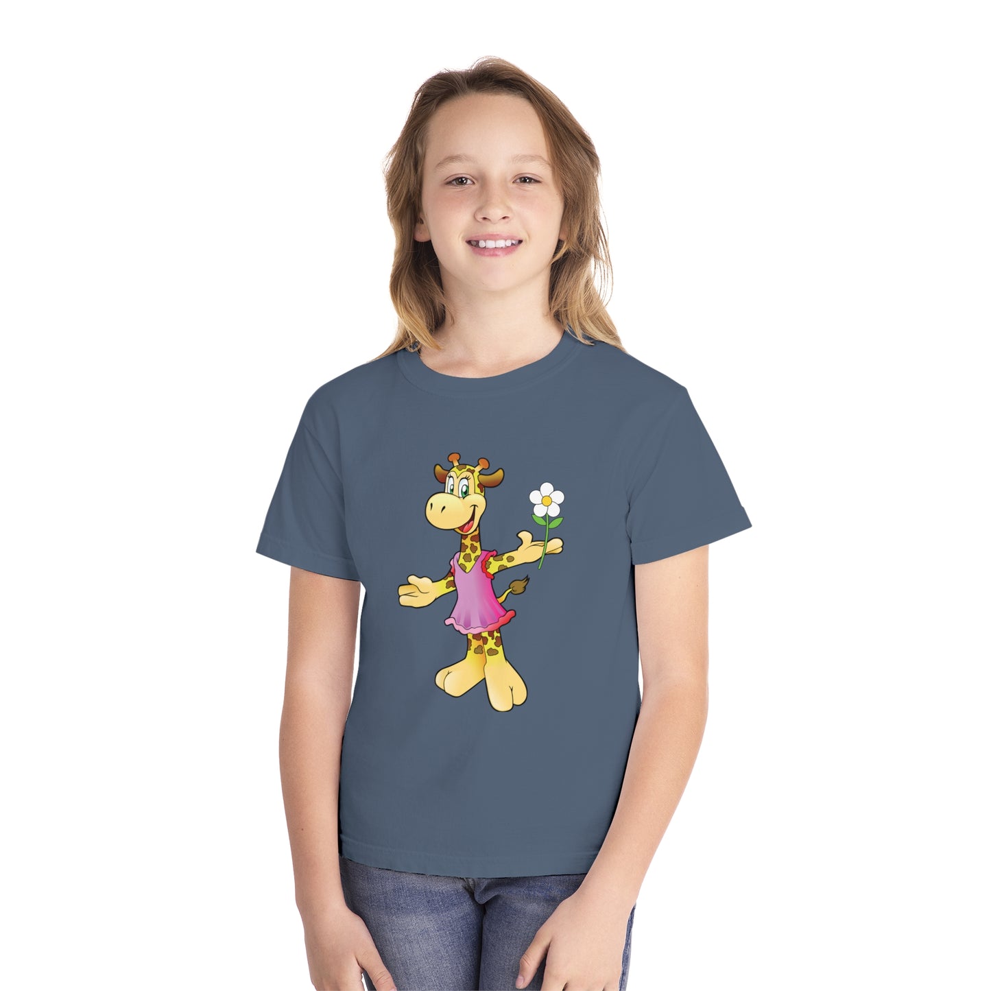 Youth Tee Shirt with Funny Cow