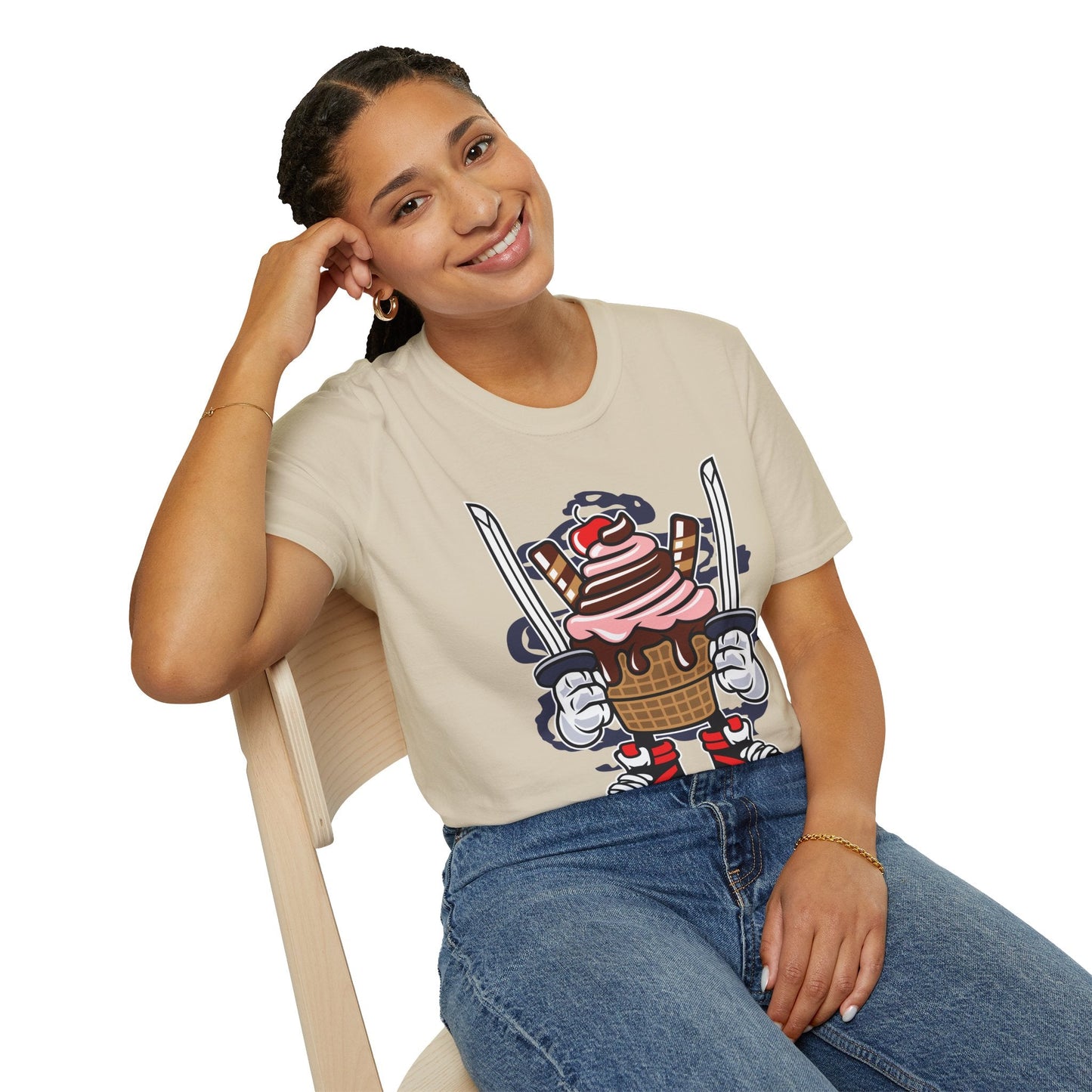 Cartoon T Shirt Unisex Animation Tee Funny Tee Gildan Softstyle 64000 Ring Spun Cotton 99