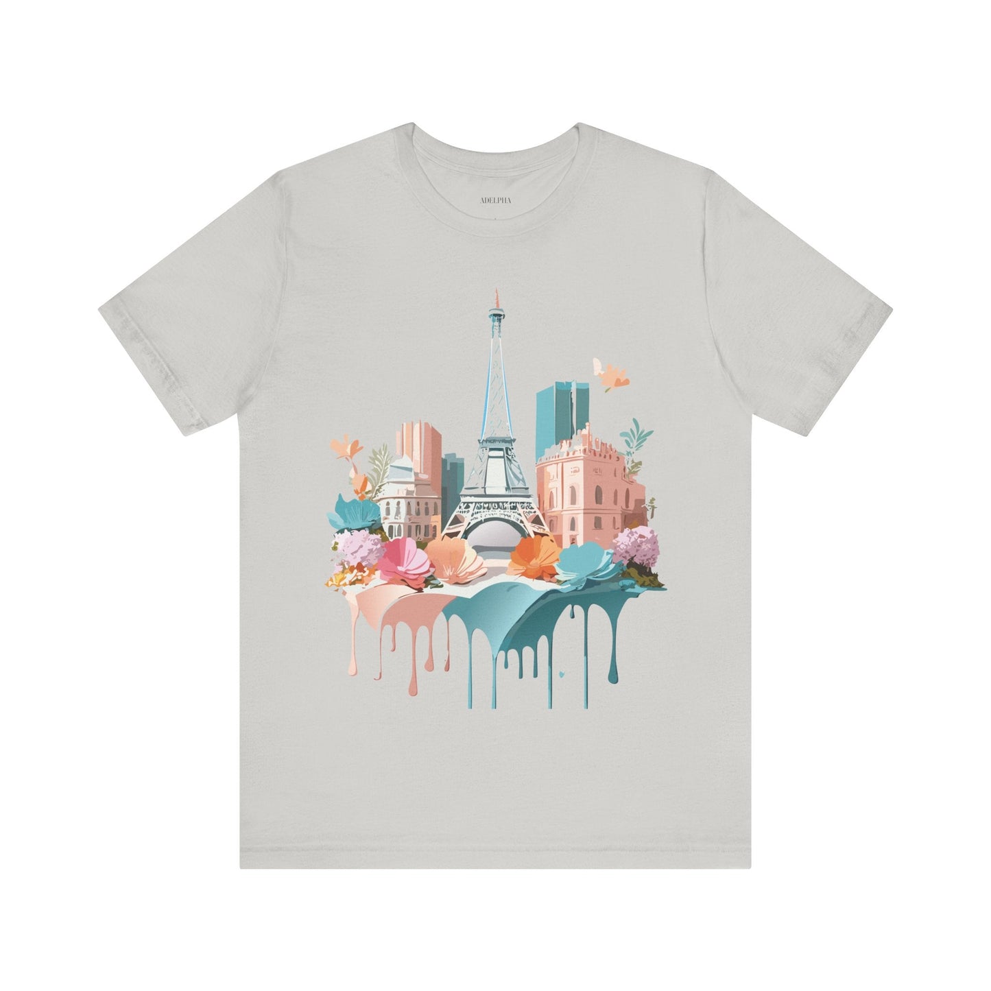 Paris Vintage Inspired Graphic Tee Unisex Short Sleeve Shirt Adelpha Artwork Studio
