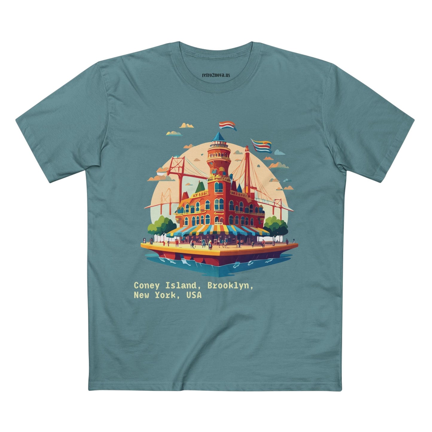 Unisex Brooklyn Travel Shirt With Original Art Design Premium Cotton Tee TT18 For Tourists