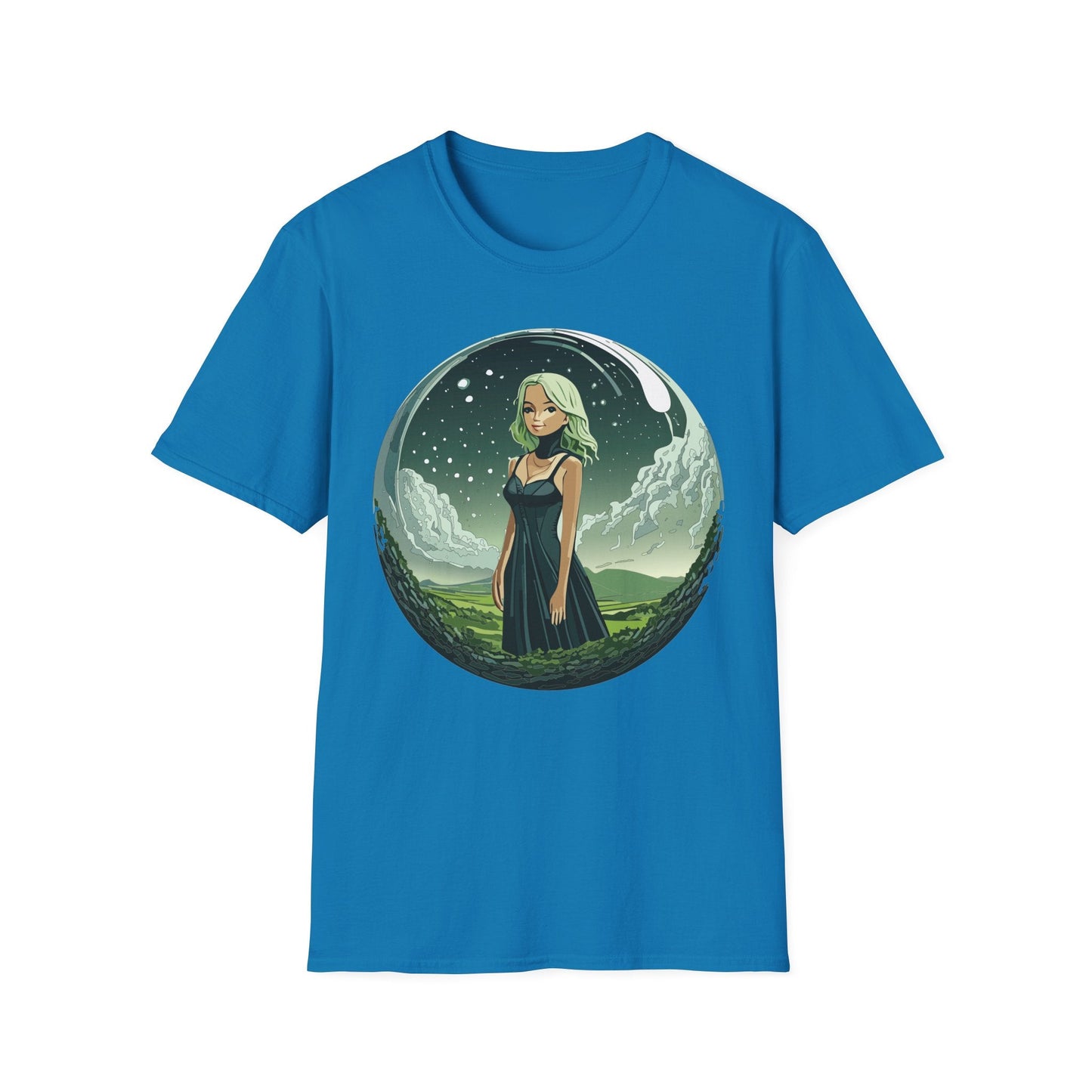 Womens Graphic T Shirt Art Design Tee Ladies Short Sleeve Softstyle 64000 Cotton Ring Spun