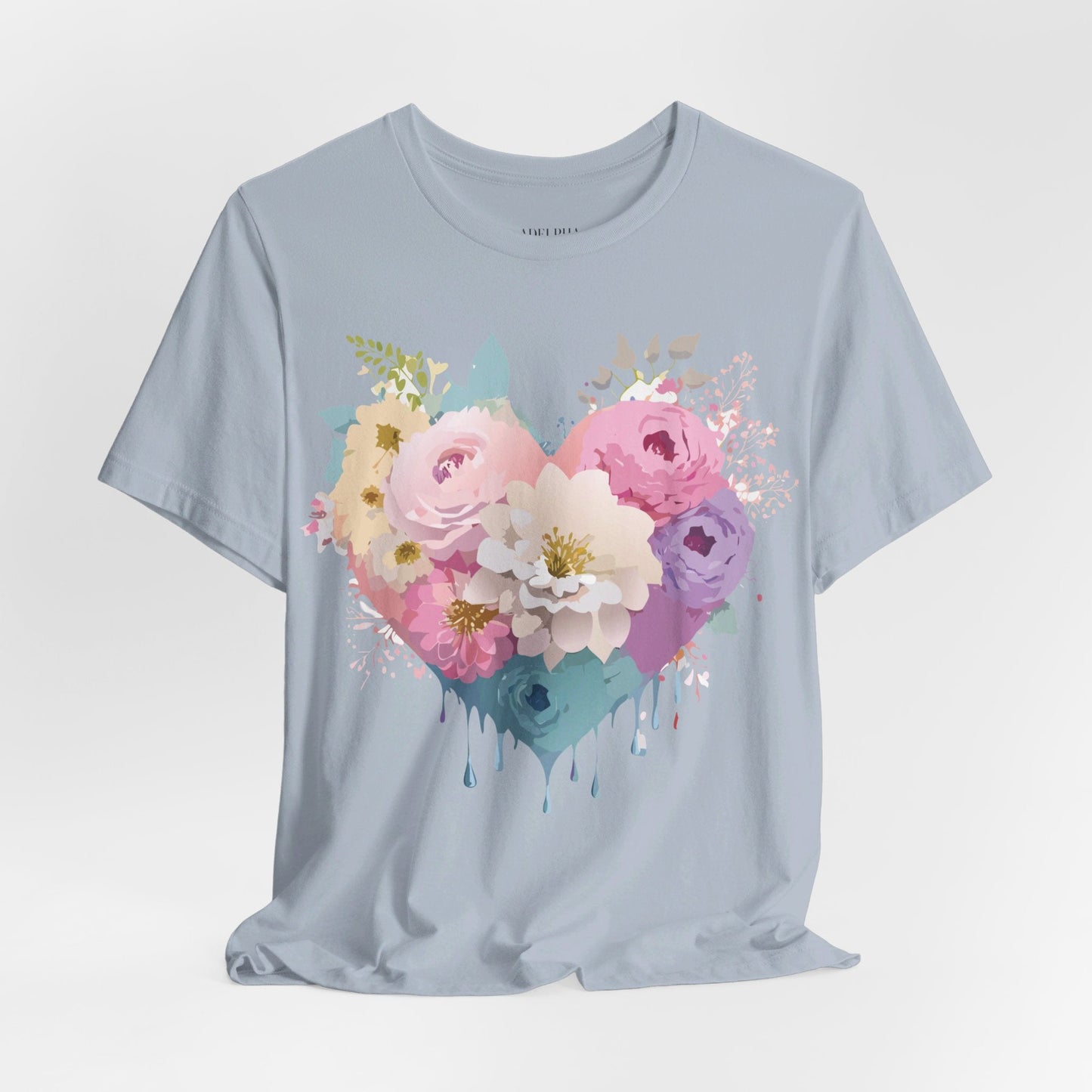 Valentine Graphic Tee Unisex Short Sleeve Shirt With Adelpha Vintage Artwork Design