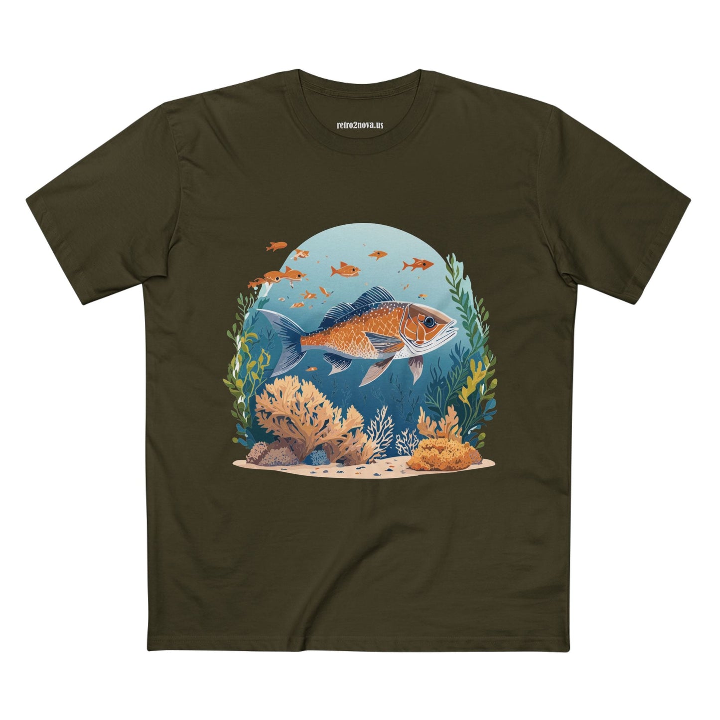 Ocean Shirt Ocean Pacific Shirts OP24 Unisex Premium Cotton Staple Tee With Original Art Design