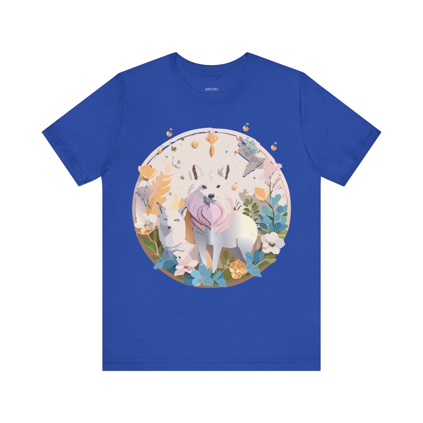 Adelpha Graphic Tee Unisex Short Sleeve Shirt With Vintage Art Design For Everyday Wear