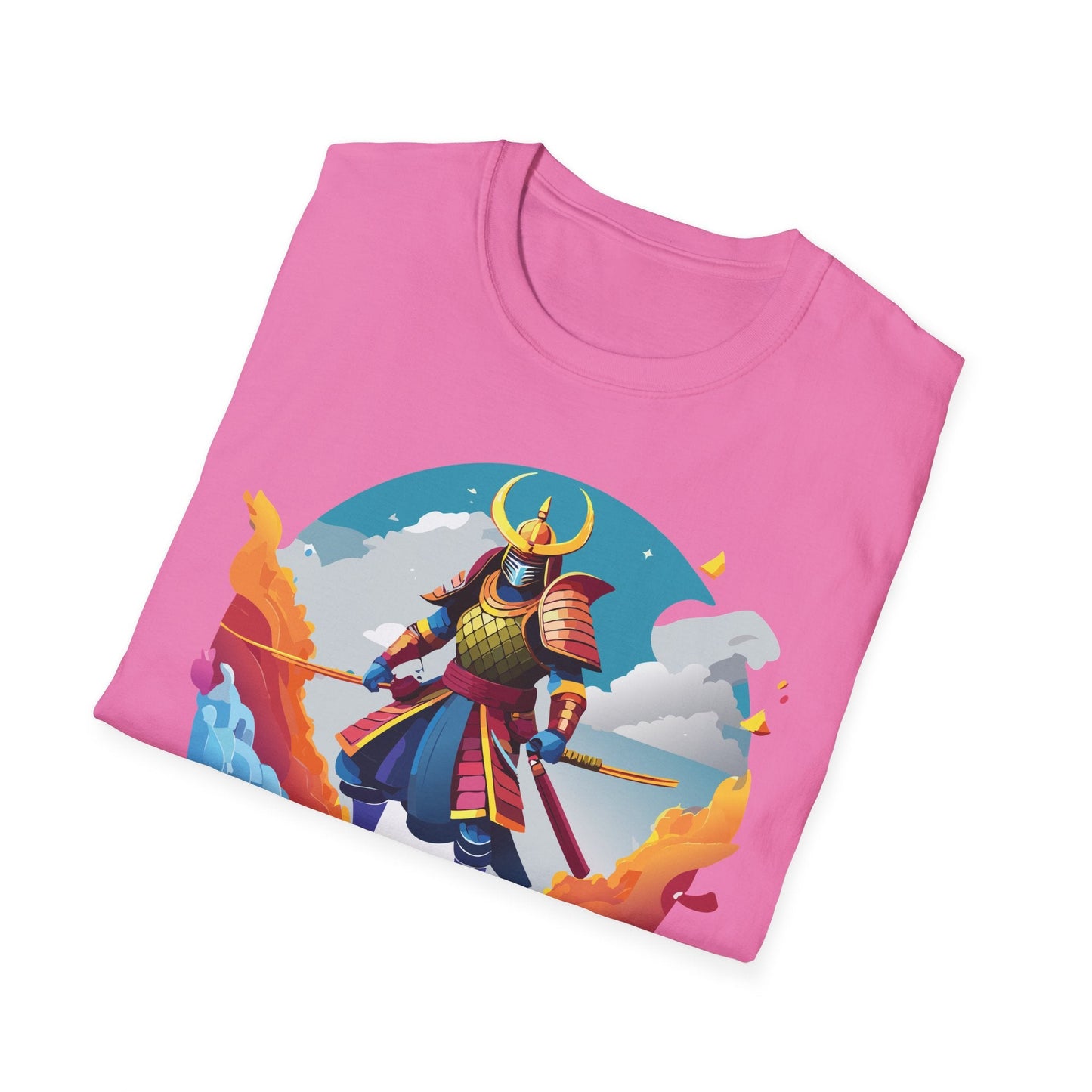 Samurai Shirt Unisex Gildan Softstyle 64000 Tee 100 Percent Ring Spun Cotton Lightweight