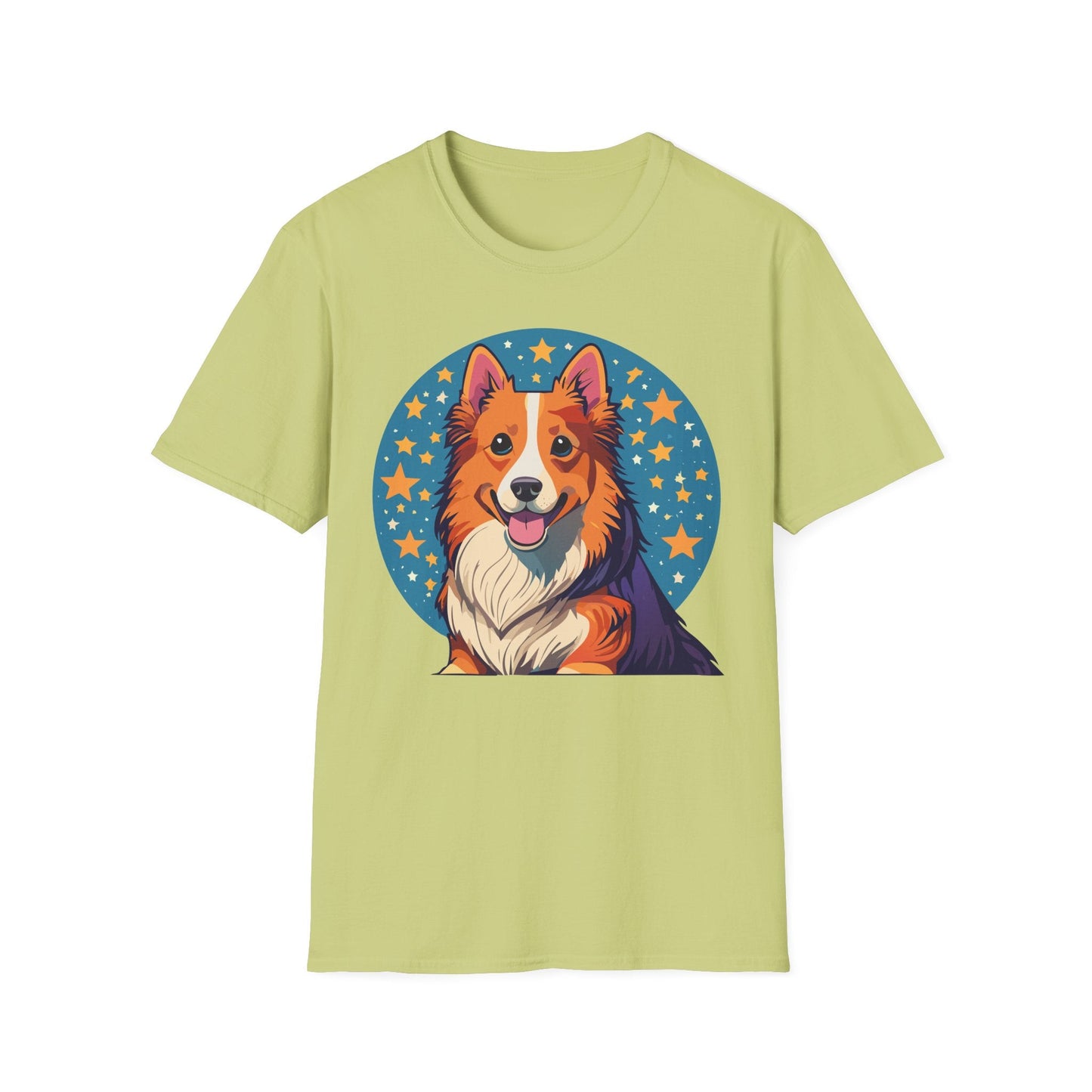 Unisex Dog Shirt Animal Print Tee Gildan Softstyle 64000 Tee