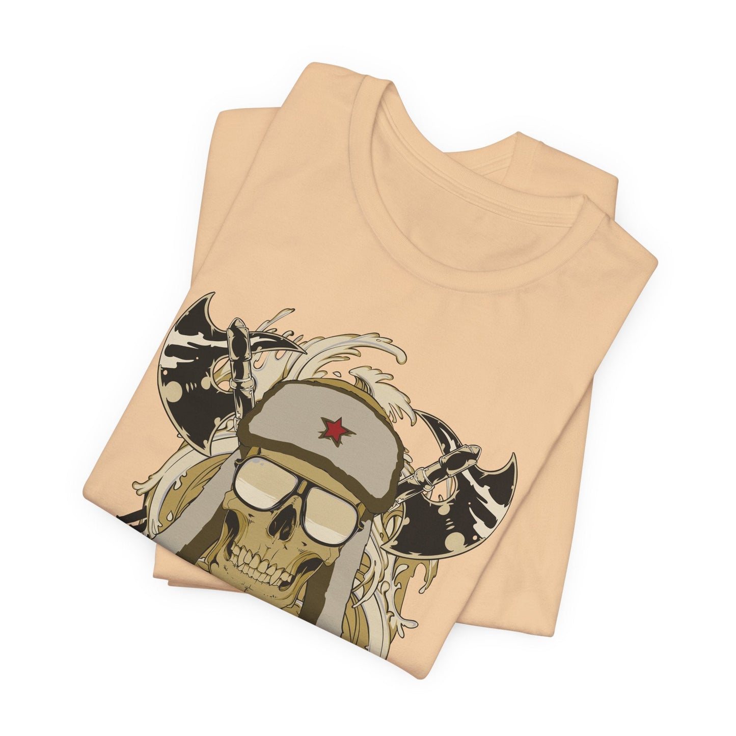 Viking Skull Graphic with Horned Helmet T-Shirt Captain Design Tee Art-41