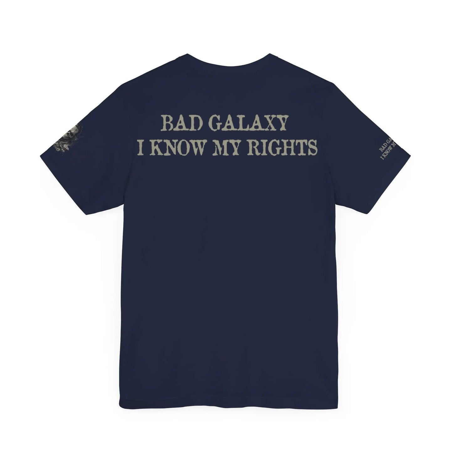 Bad Galaxy Skull T Shirt Made In USA 100 Percent Cotton Eco Friendly Inks Durable Stitching