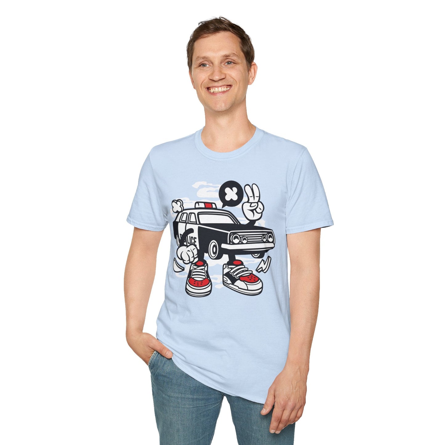 Cartoon T Shirt Animation Tee Funny Unisex Gildan Softstyle 64000 Cotton Tee Comfort