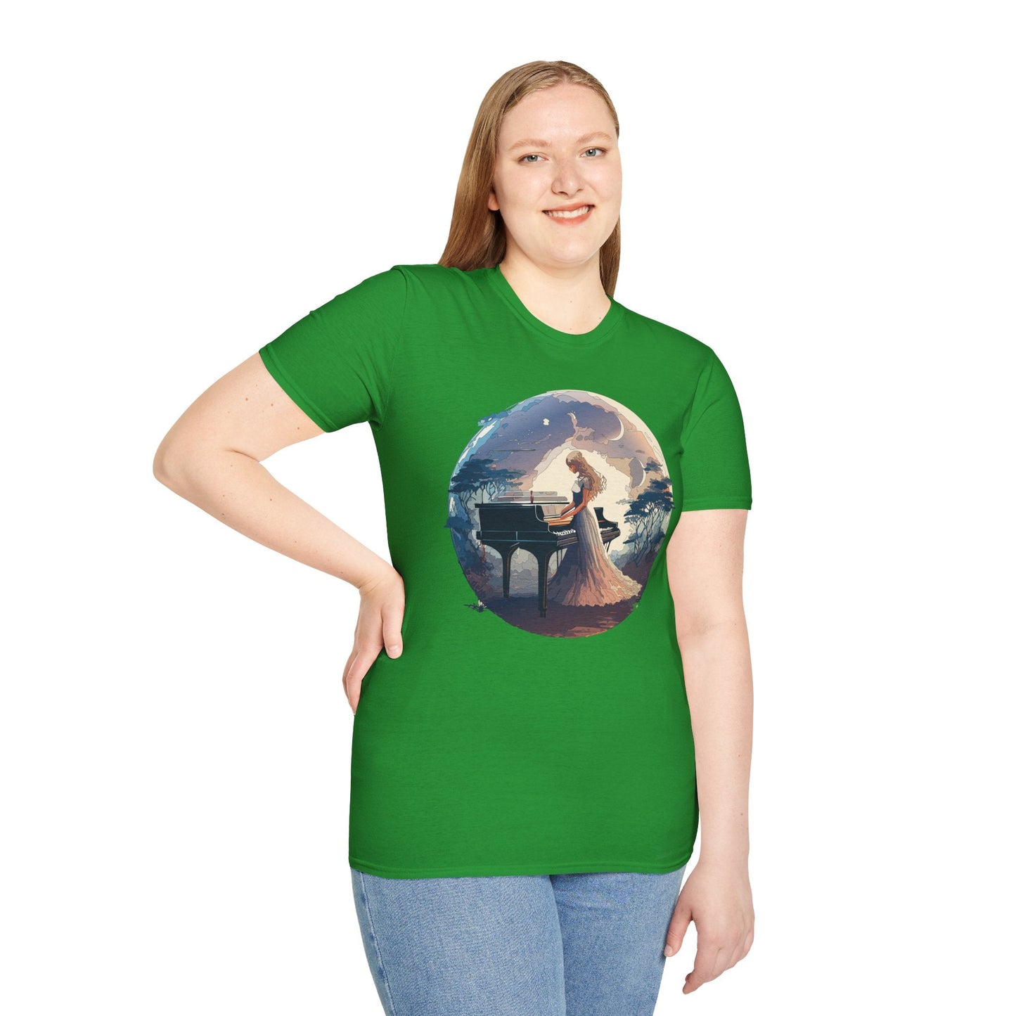 Womens Graphic T Shirts Art Design Shirt Unisex Softstyle Gildan 64000 Short Sleeve