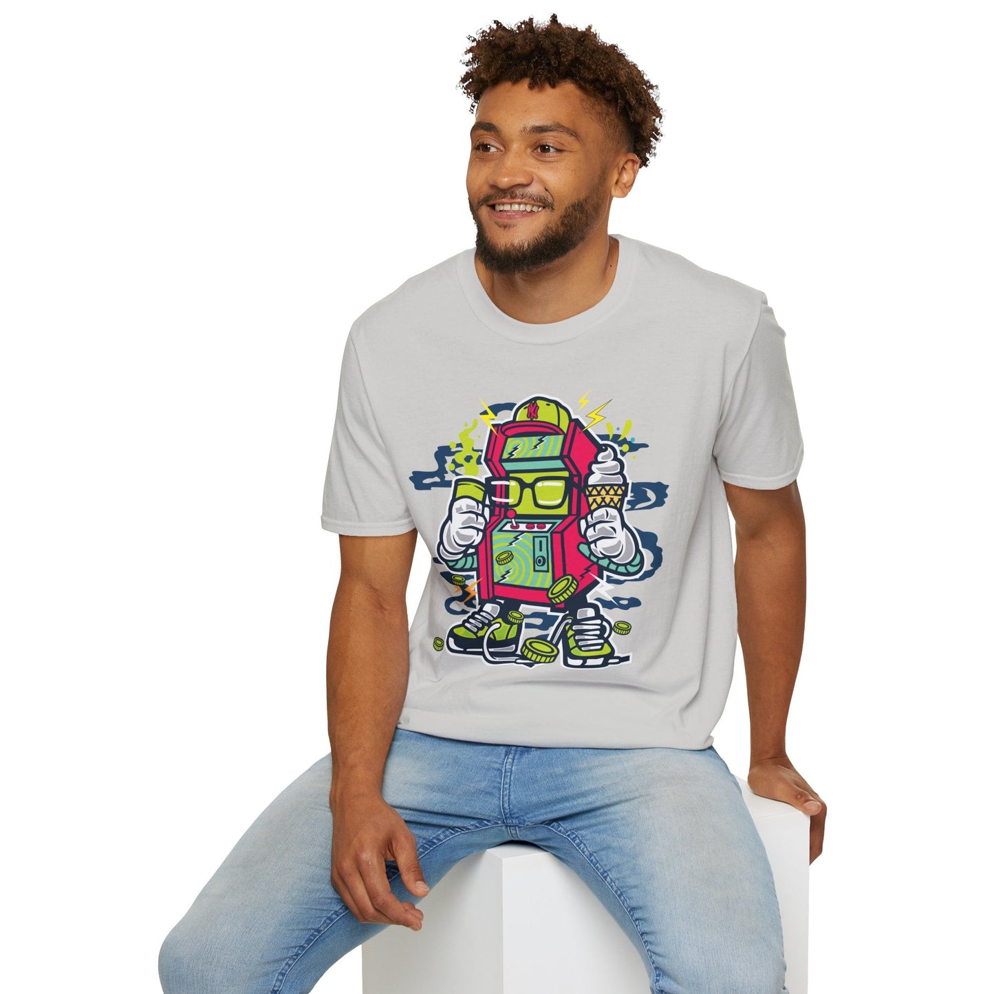 Cartoon T Shirt Animation Tee Funny Graphic Unisex Gildan Softstyle 64000 100 Percent Cotton