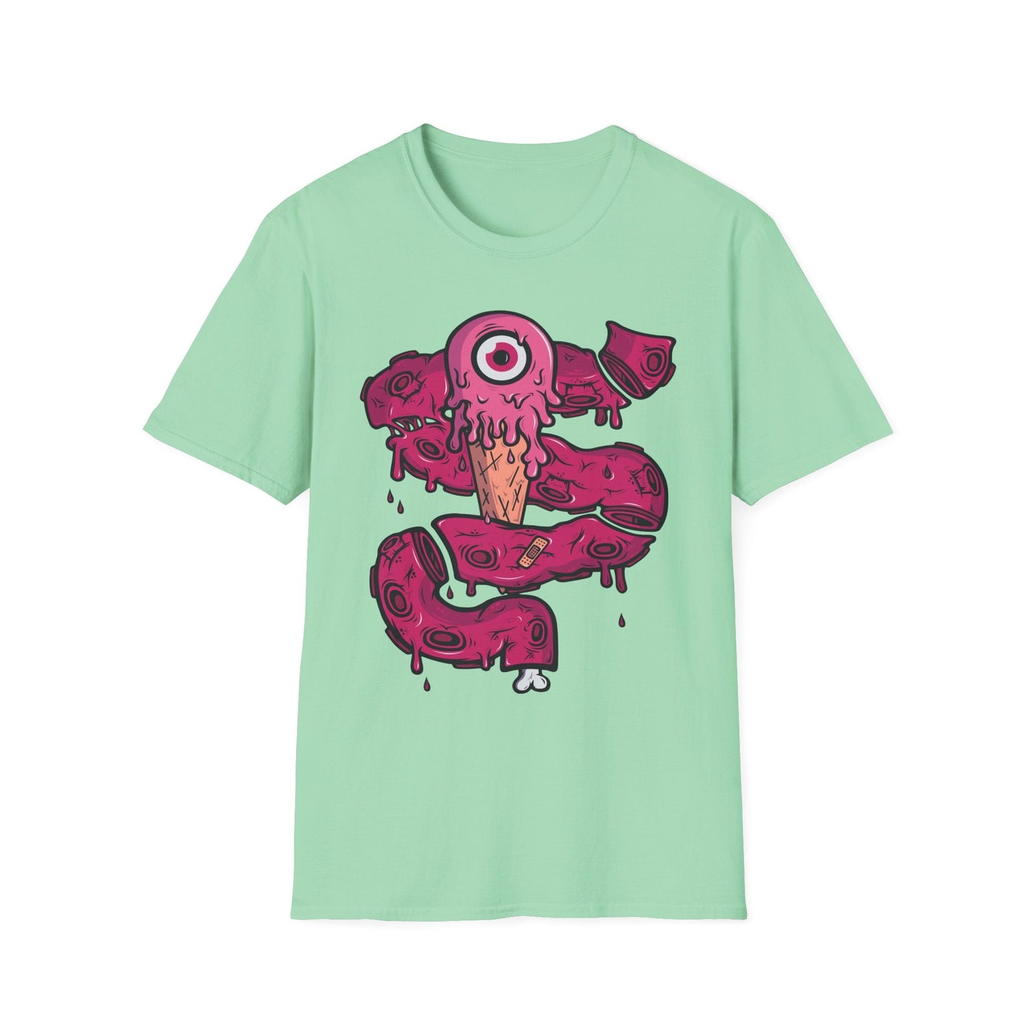Cartoon T Shirt Animation Tee Funny Graphic Tee Unisex Gildan Softstyle Cotton 64000