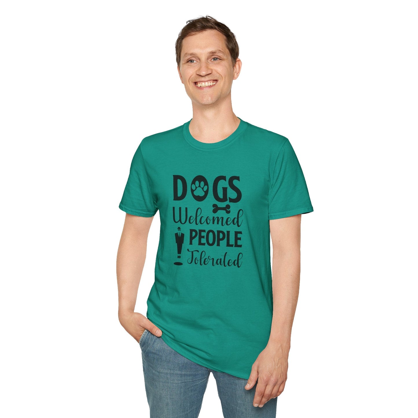 Dog Slogan T Shirts With Funny Quotes Unisex Tee Shirt Gildan Softstyle 64000 100 Percent Cotton