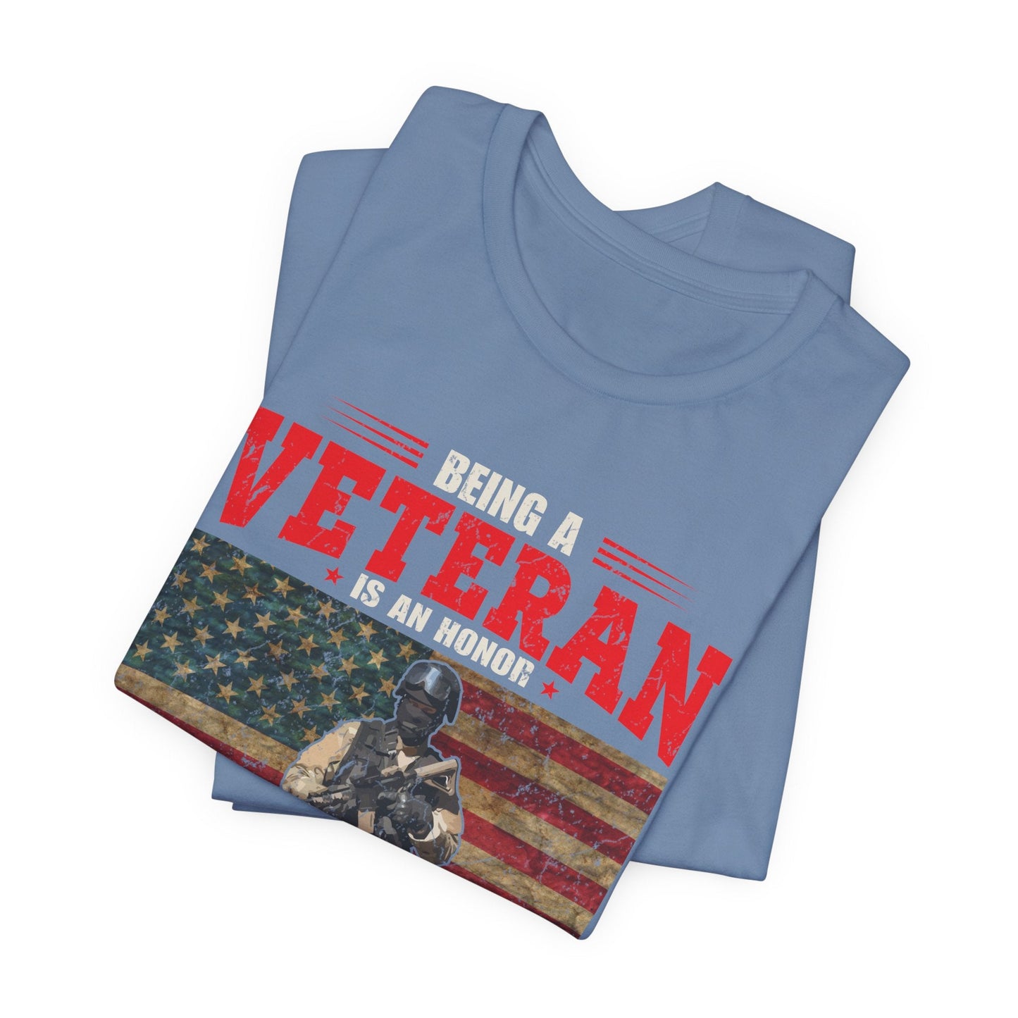 Army Veteran Patriotic Graphic Design Unisex Cotton T-Shirt v34