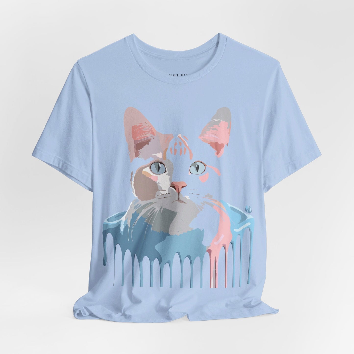 Adelpha Cat Graphic T Shirt Unisex Short Sleeve Vintage Artwork Tee