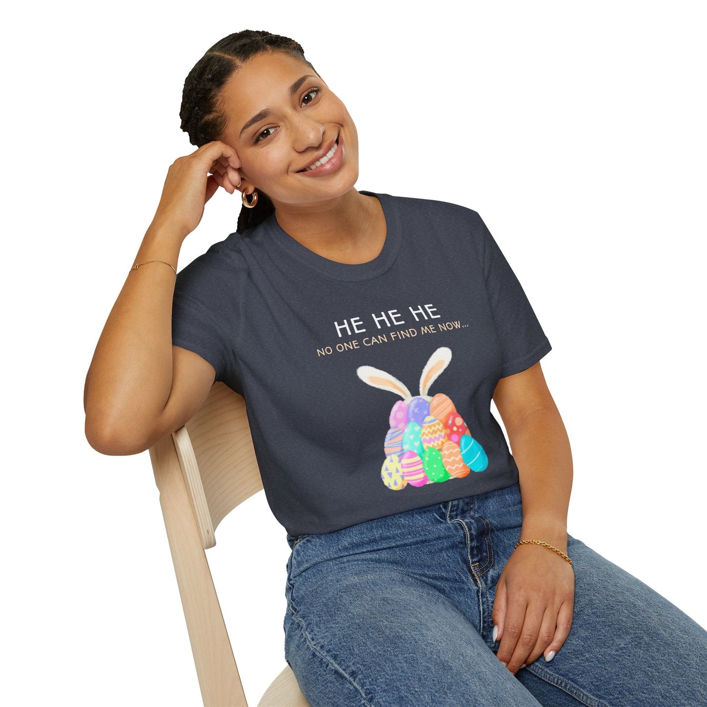 Easter Egg T Shirt Unisex Softstyle 100 Percent Ring Spun Cotton Easter Design Tee