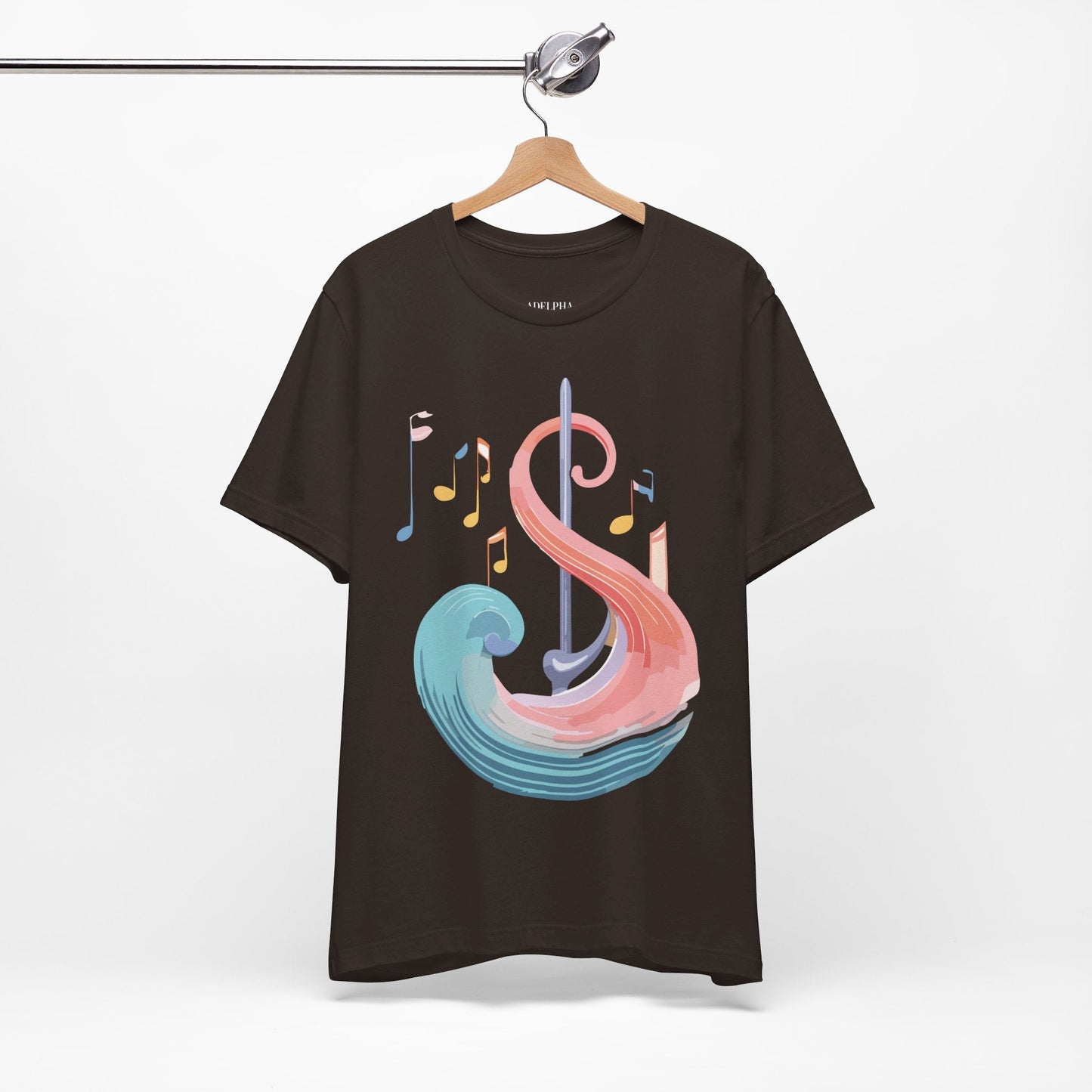 Music T Shirt Graphic Tee Unisex Short Sleeve Adelpha Vintage Inspired Artwork Art Design