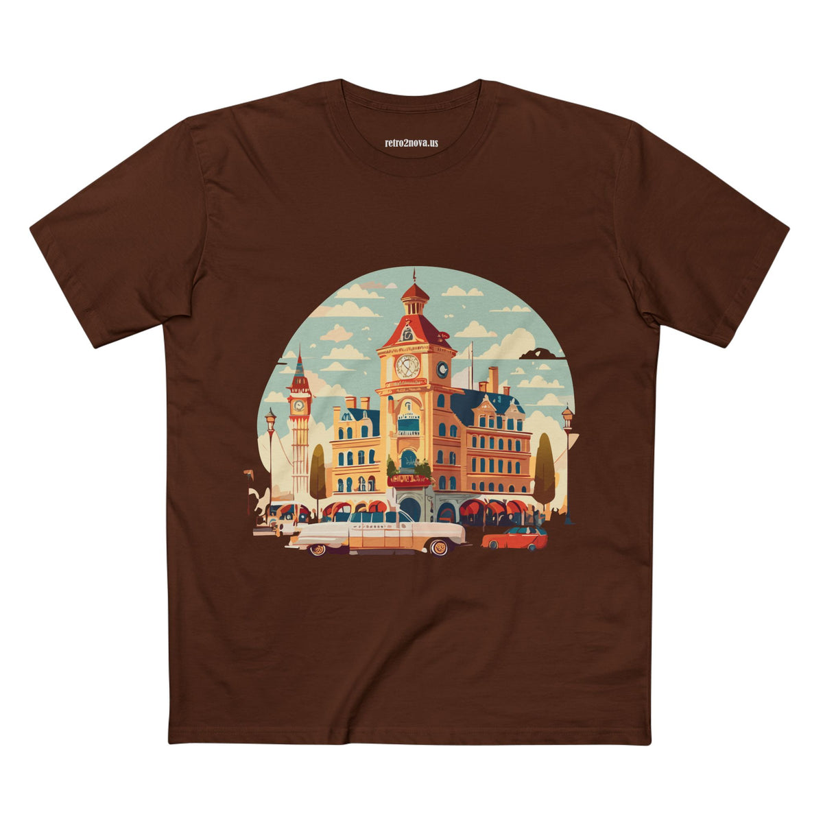 Retro Car Vintage Graphic Tee Staple Unisex 100 Cotton Tee Shirt - RC-3